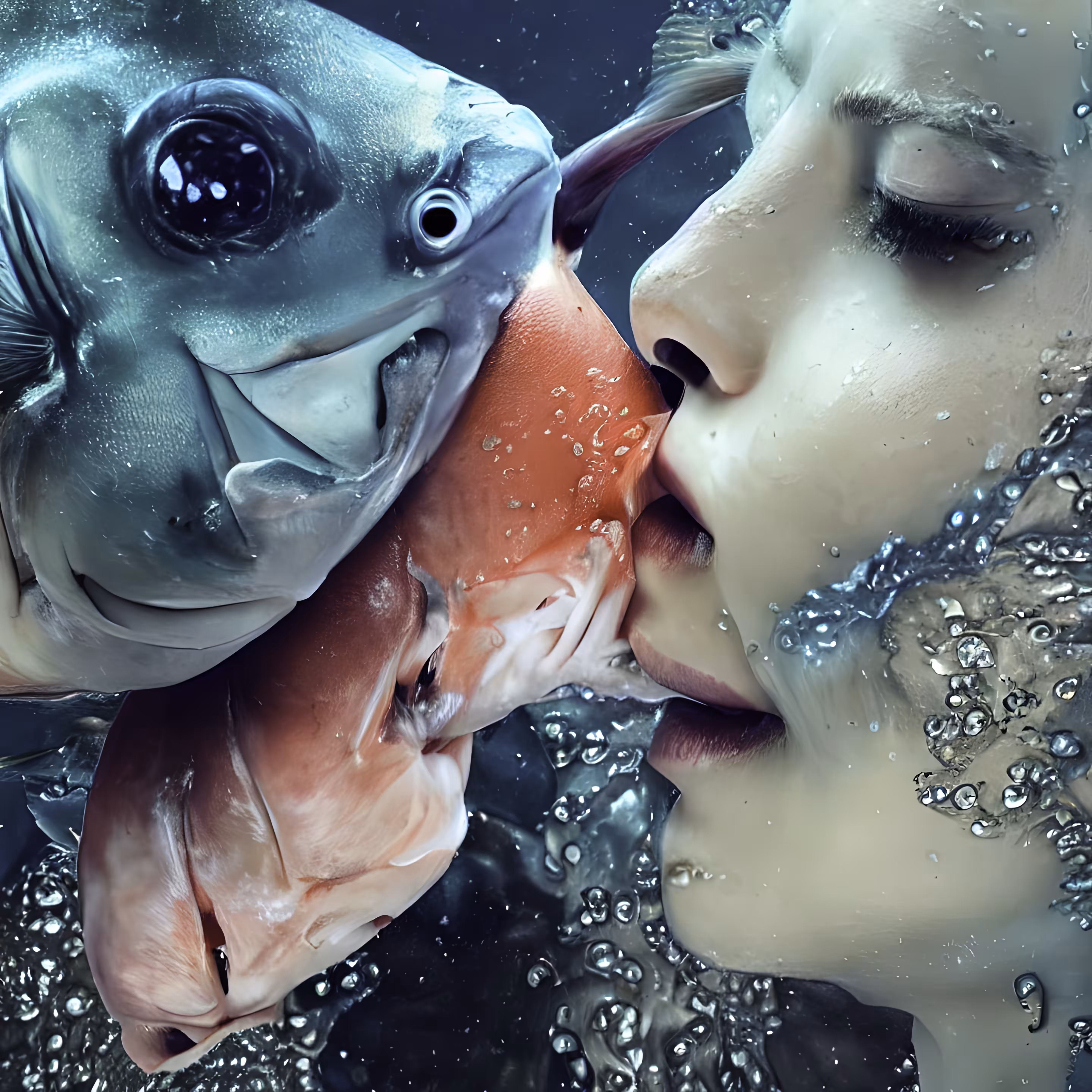 Wet Kiss: Fish