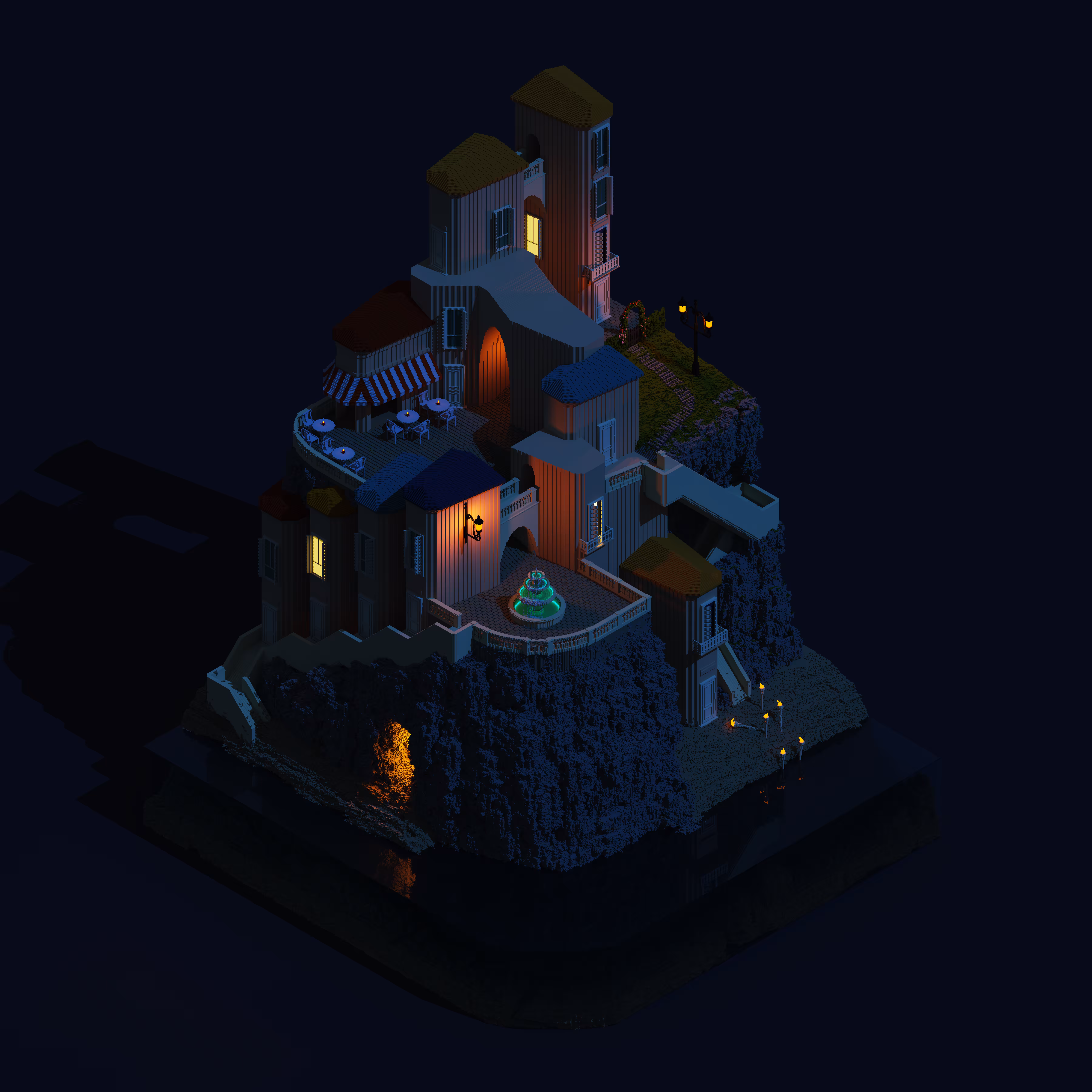 CLIFF RESIDENTIAL AFTER DARK