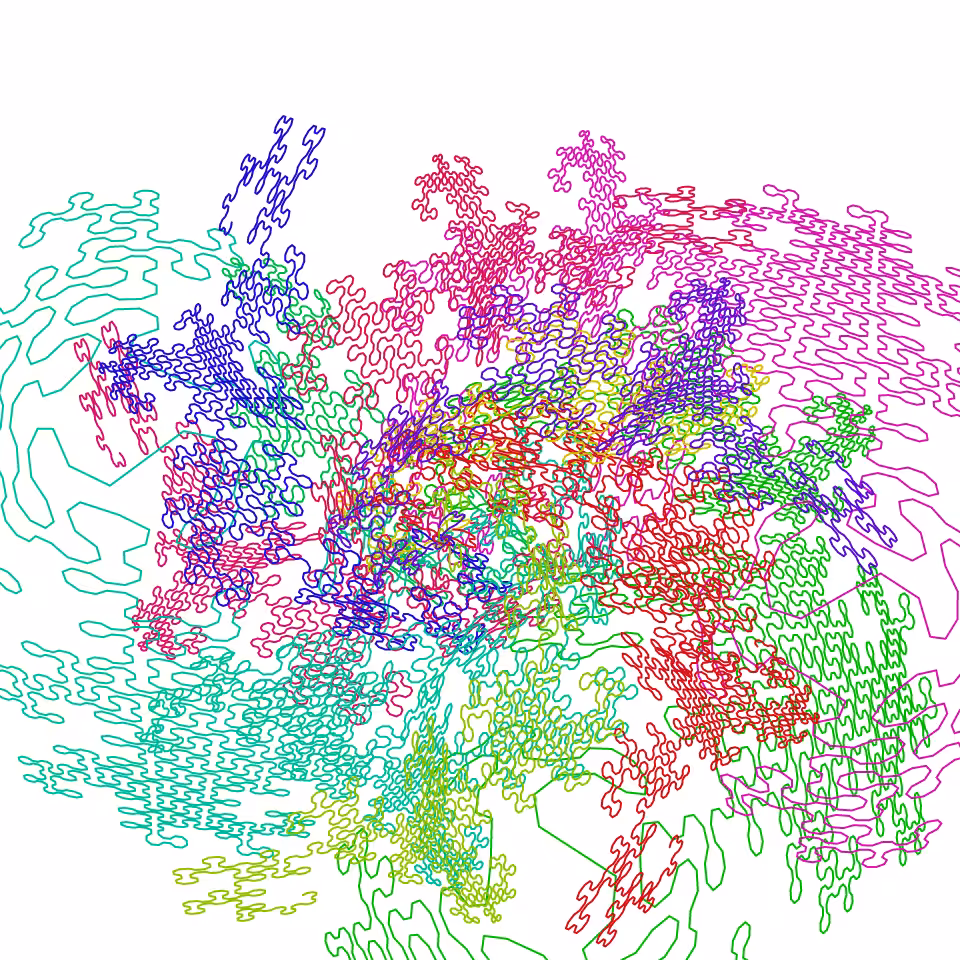 Dragon Curve Vortex #18