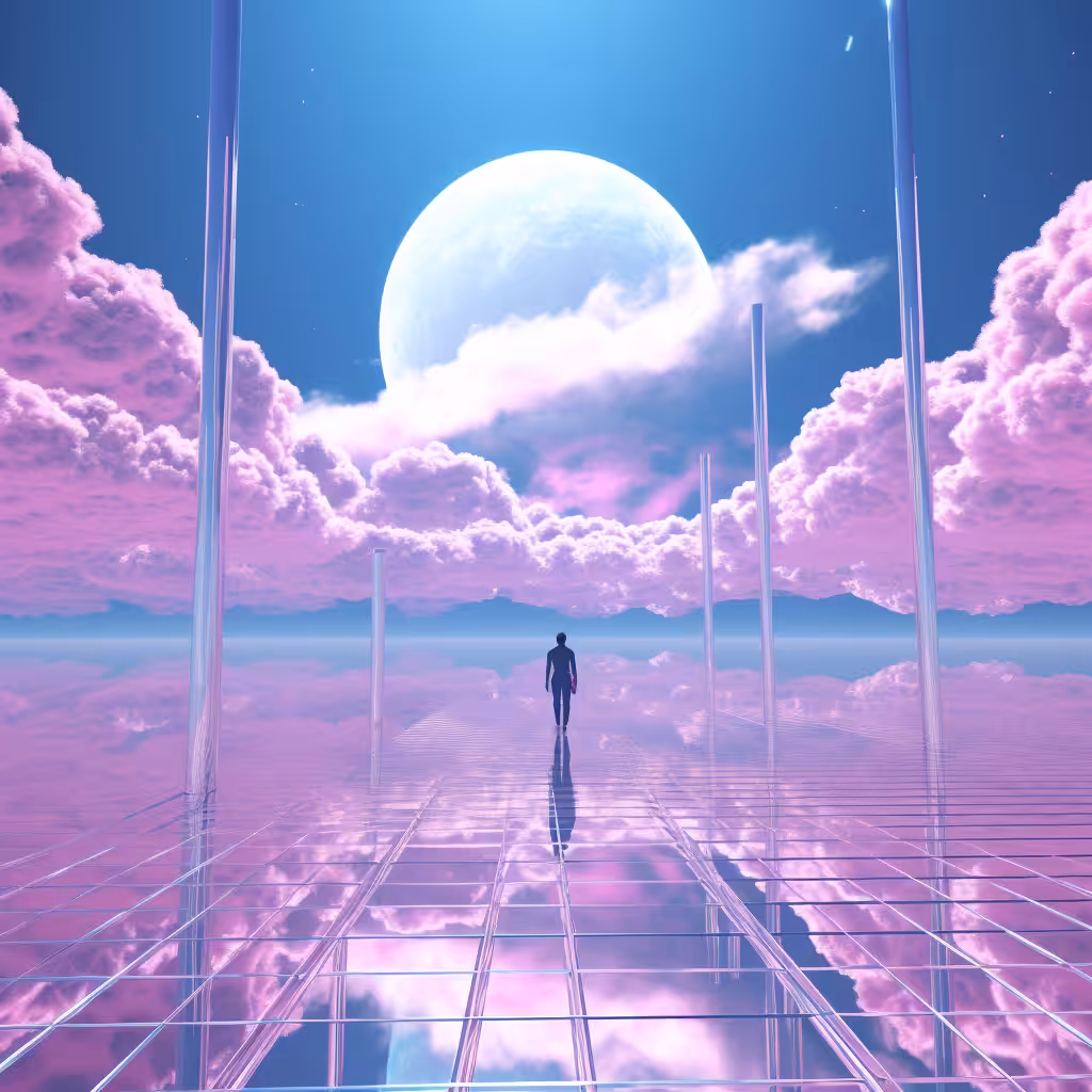Ethereal Dreamscapes: Vaporwave Visions