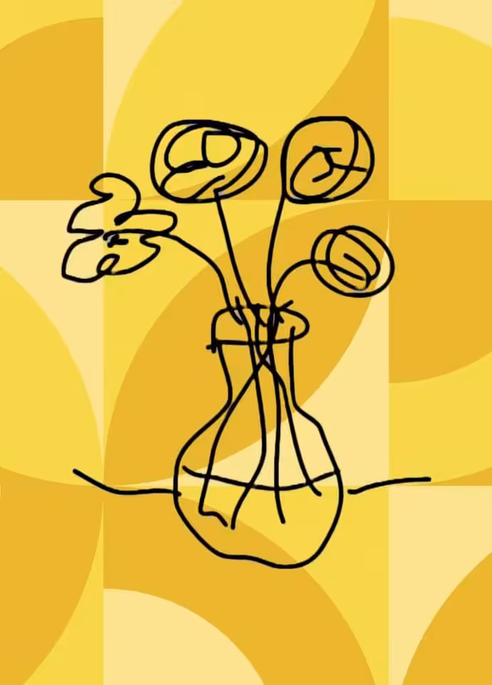 Papas Flowers Retro Background