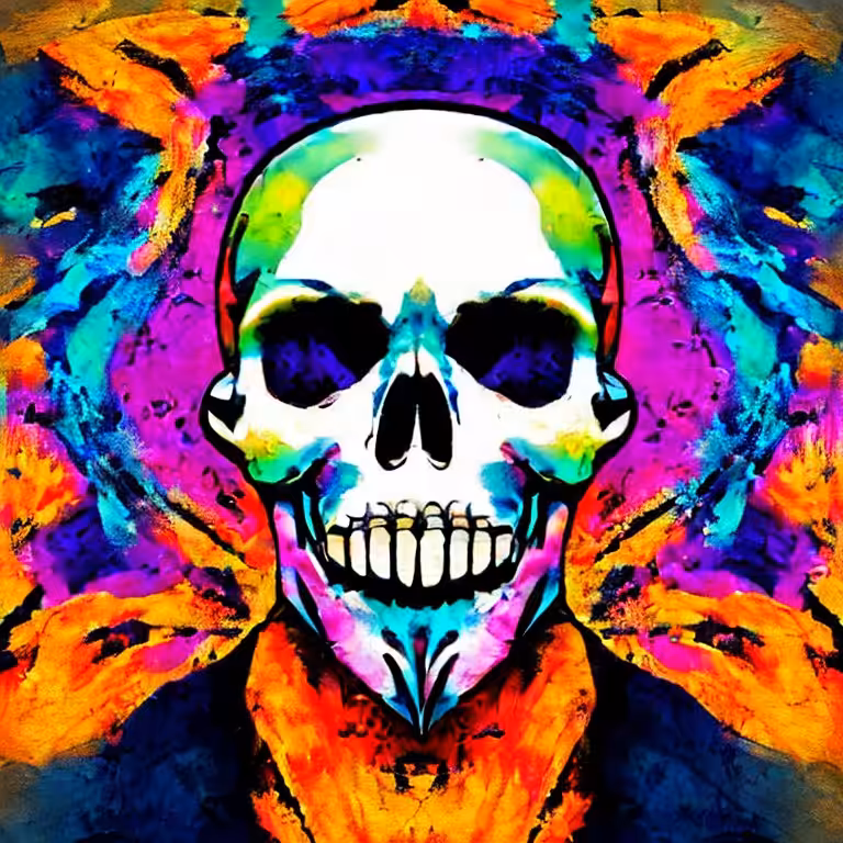 Cotton Candy Skull #43