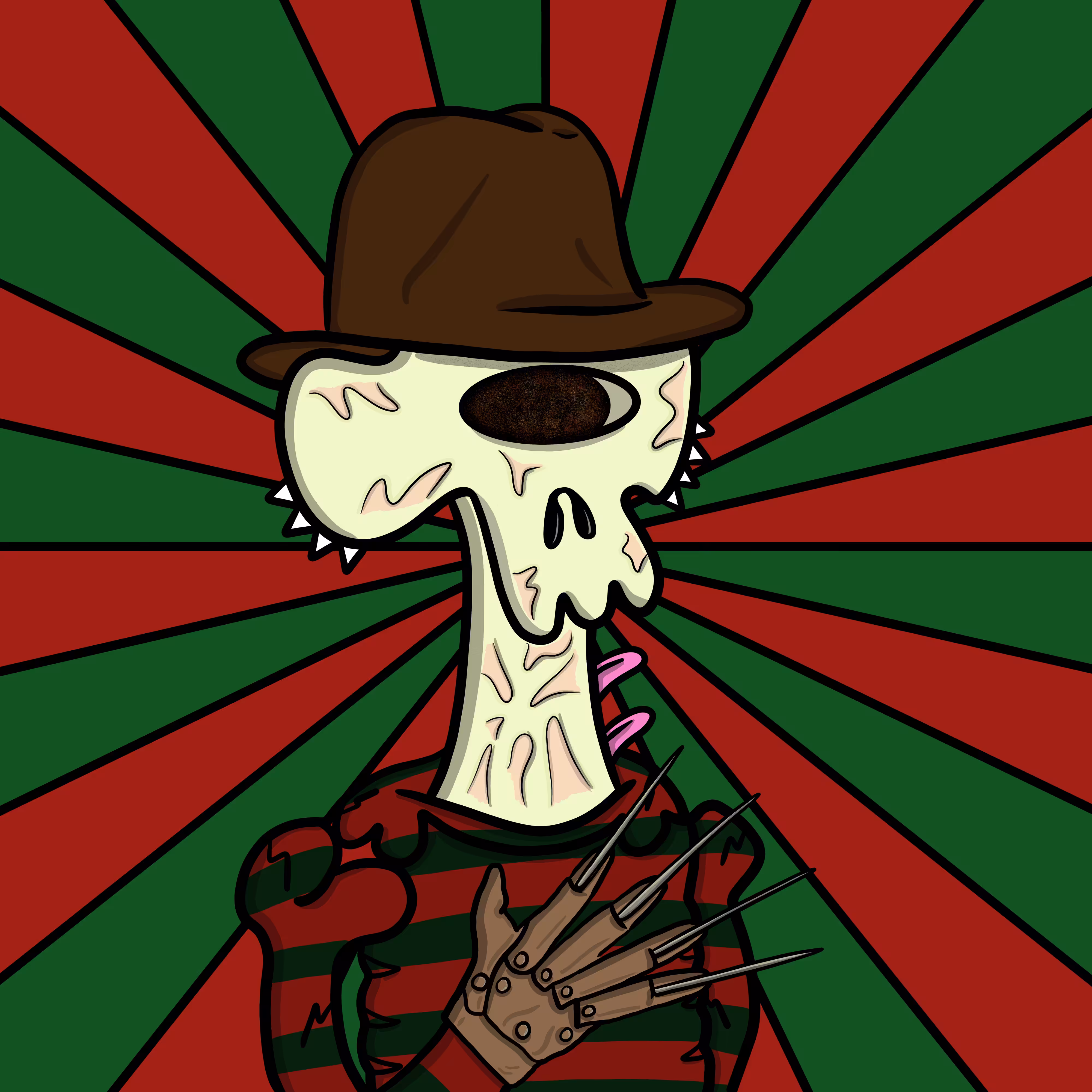 Squiggle Monsters YOU 018 - Freddy Krueger