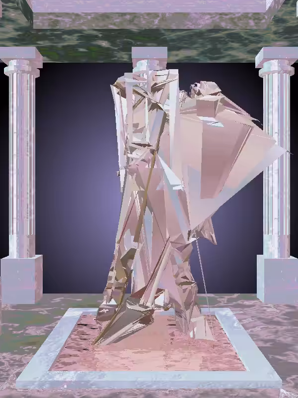 The Fragmented Shooter Matte Ivory Woman #6358