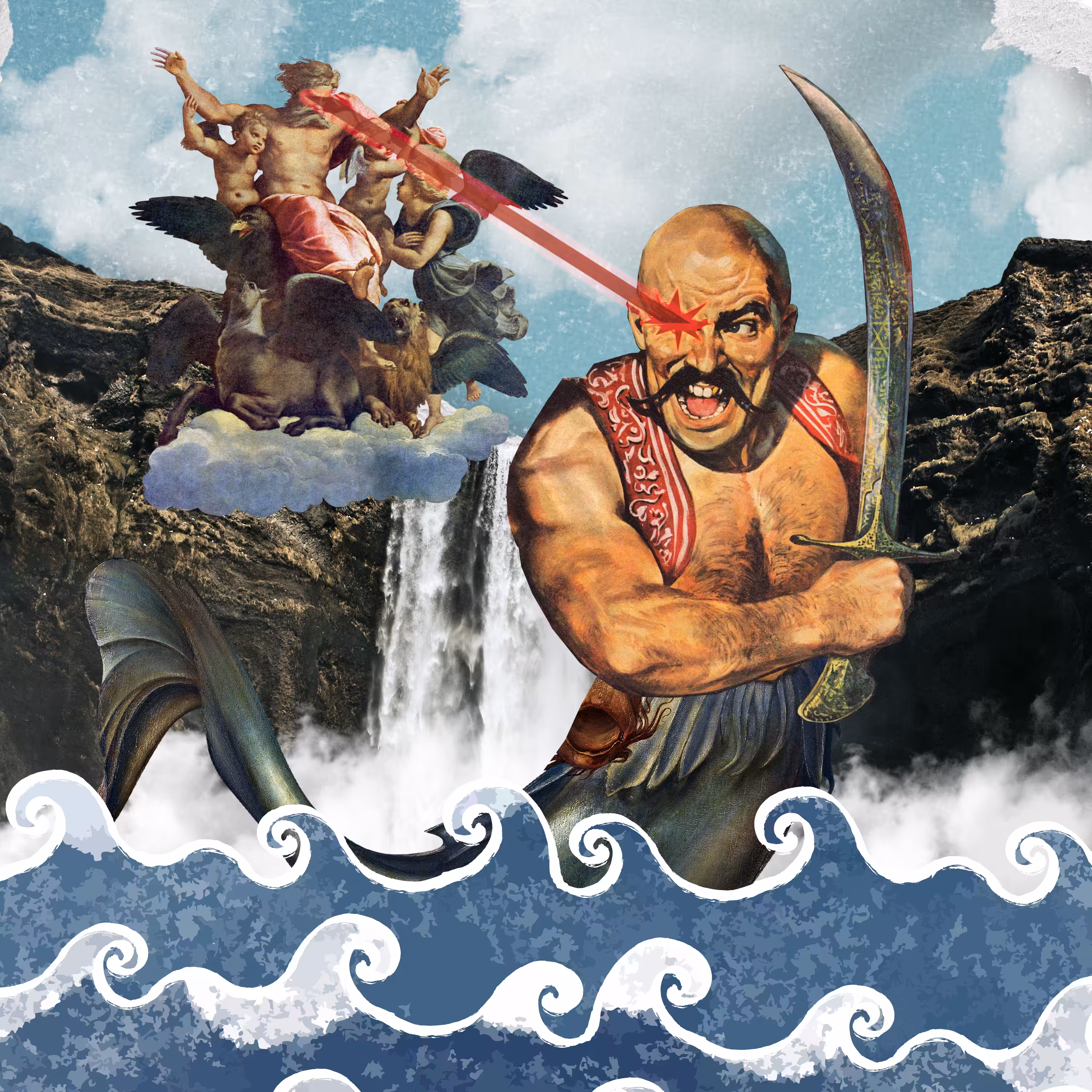 waterfall fierce Battle