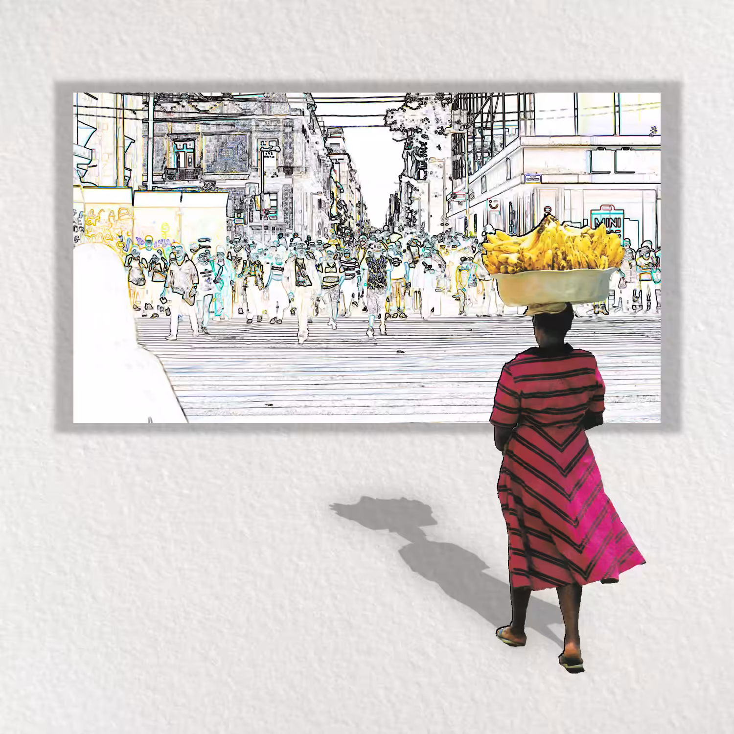 Collage of Dreams: Les bananes dans le chaos