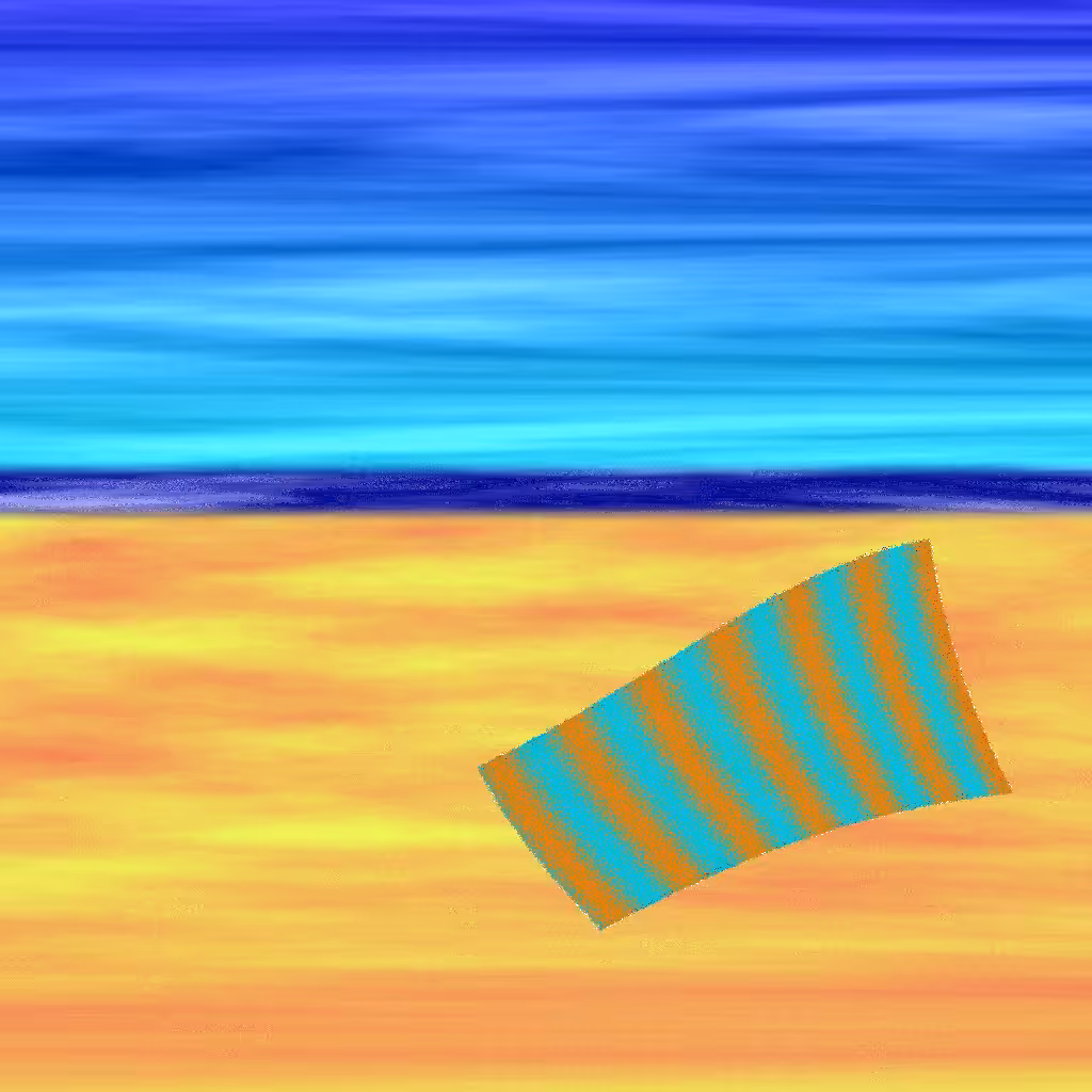 A Beach Scene (after Milton Avery) #1