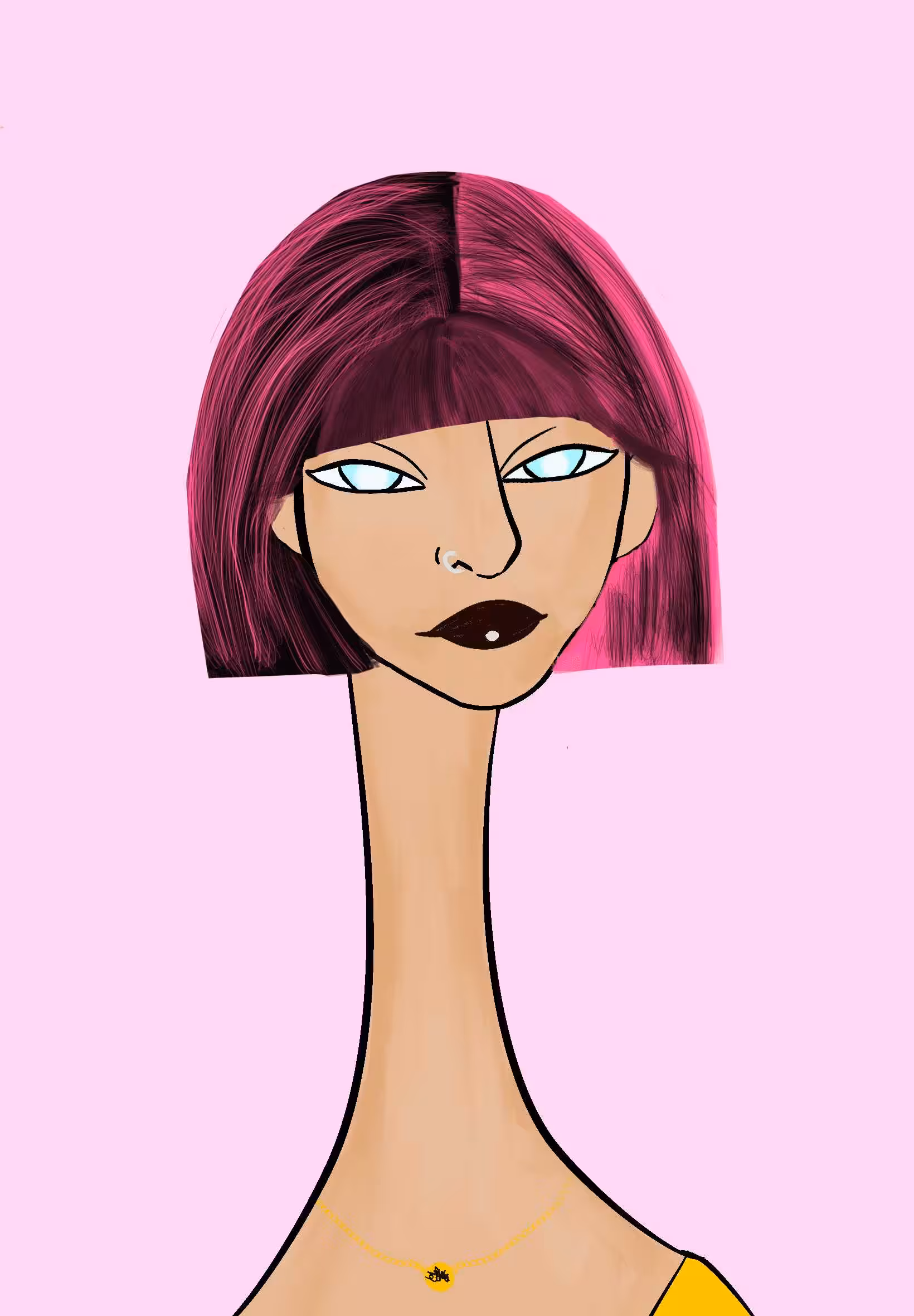 Long Neckie Lady #2071