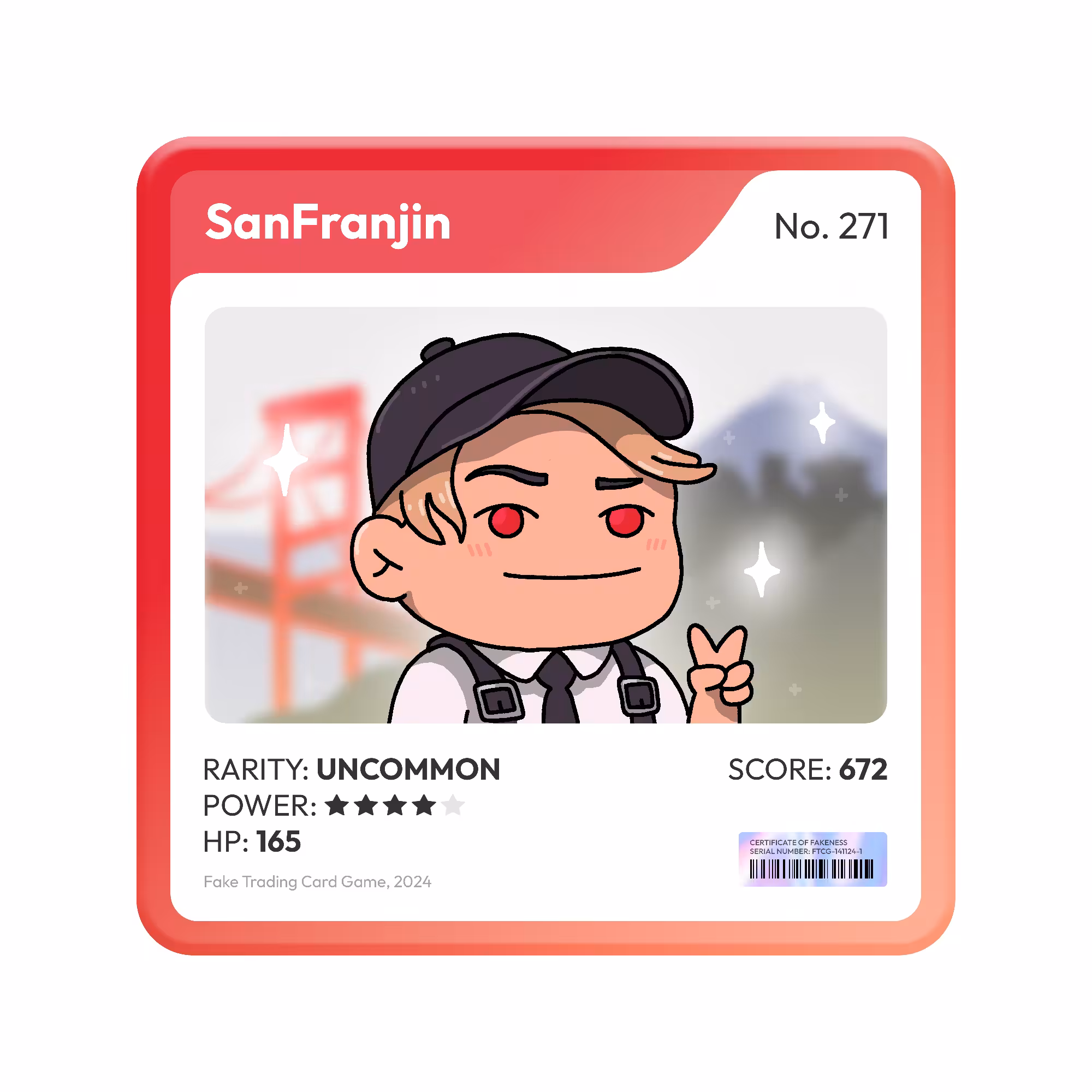 Fake Trading Card Game: SanFranjin