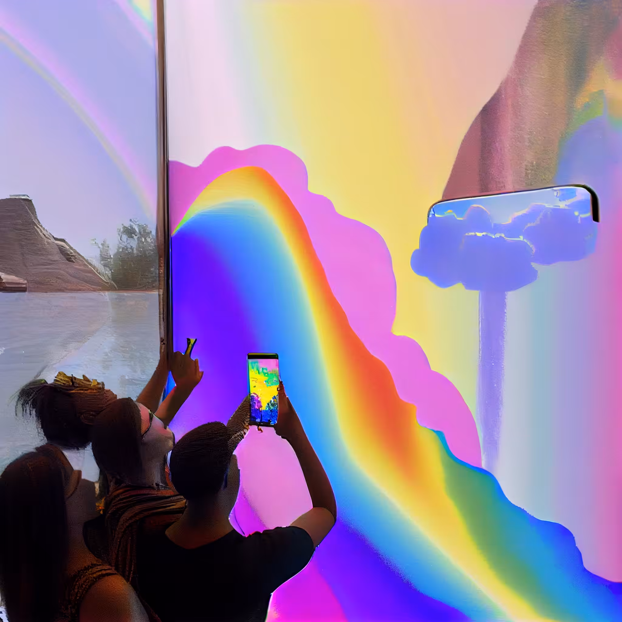 selfie at the museum of art