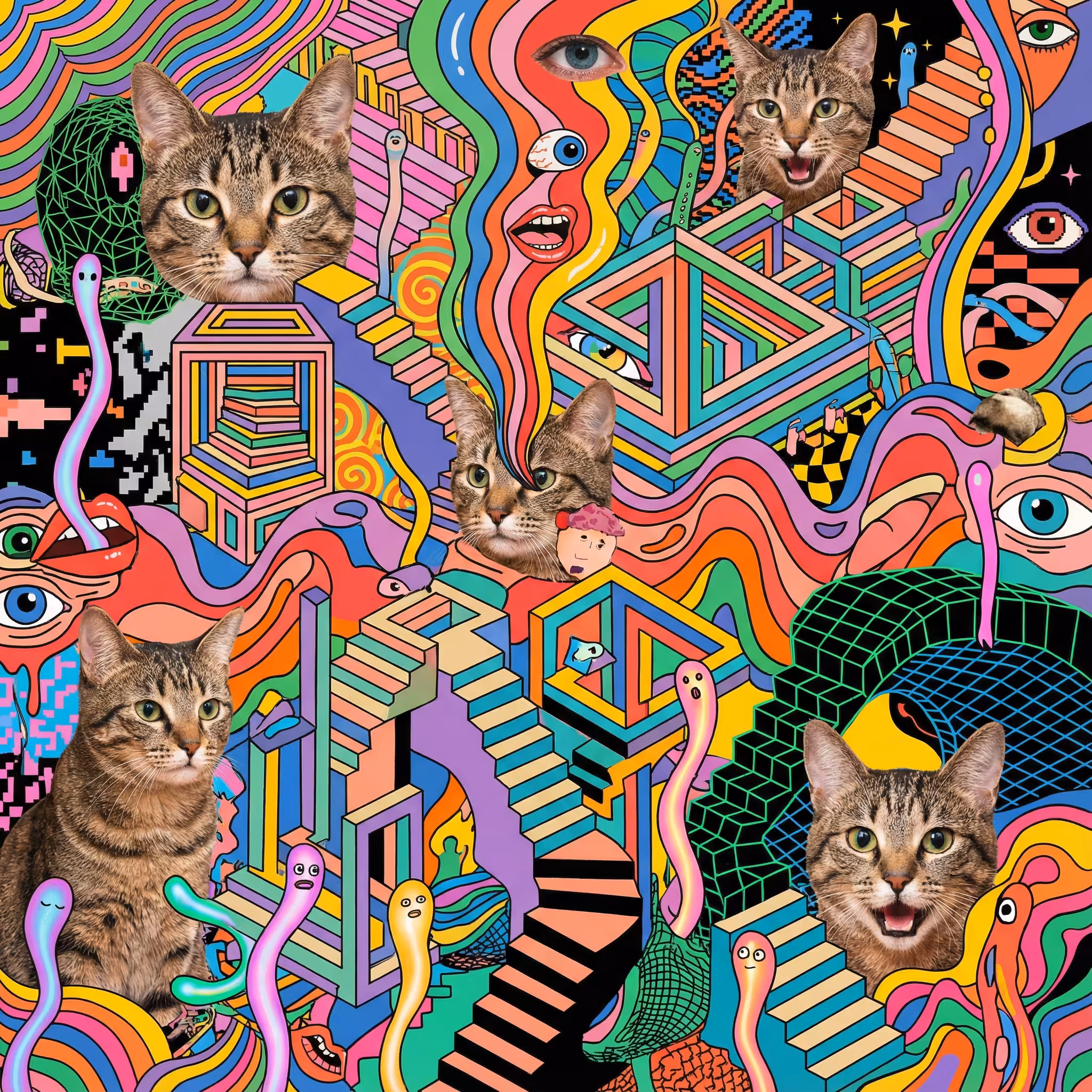 abstract cats #60