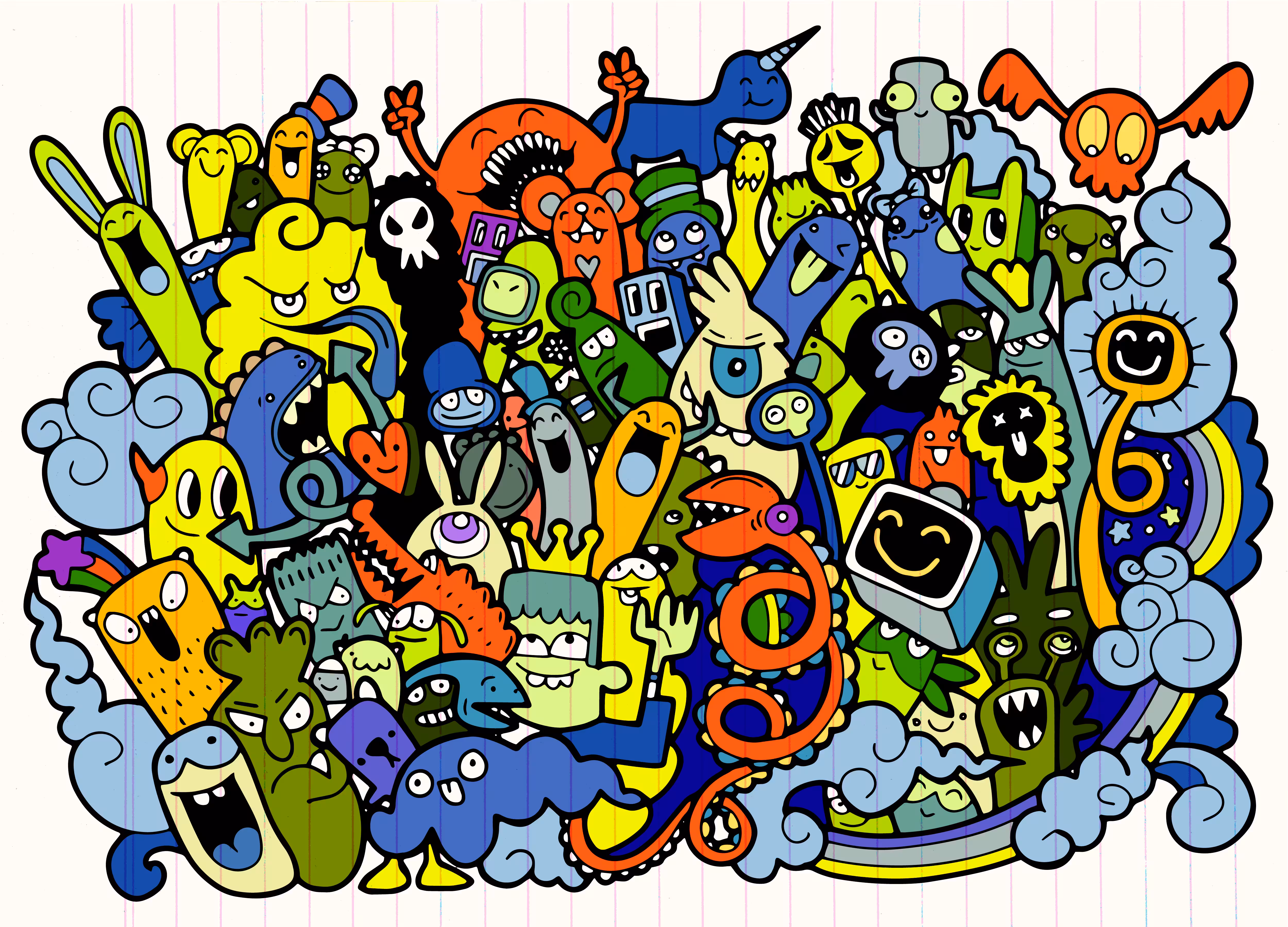 Crazy doodle Monster group
