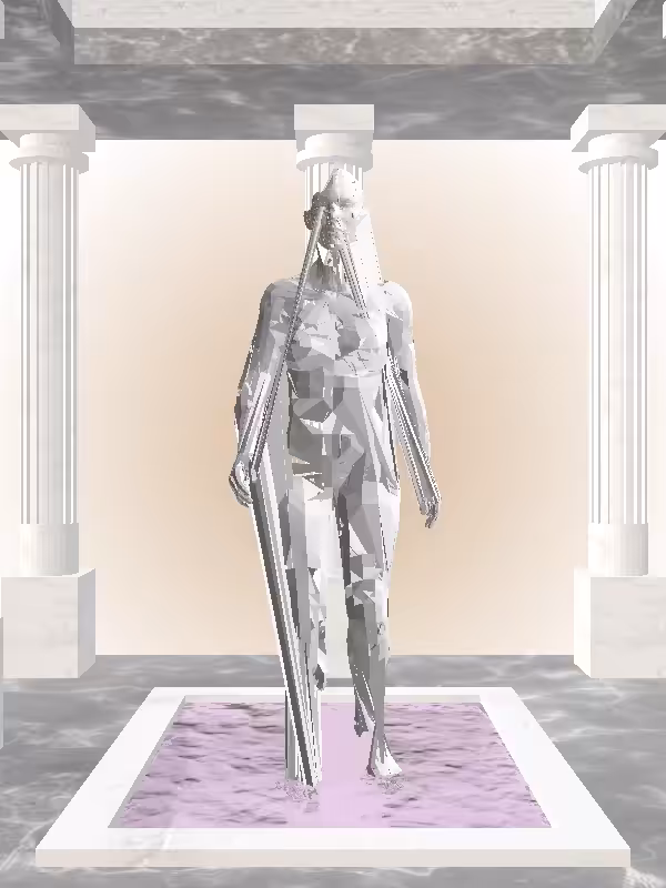 The Fragmented Receding Phantom Grey Woman #6731