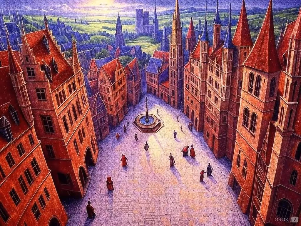 Medieval City Plaza #3