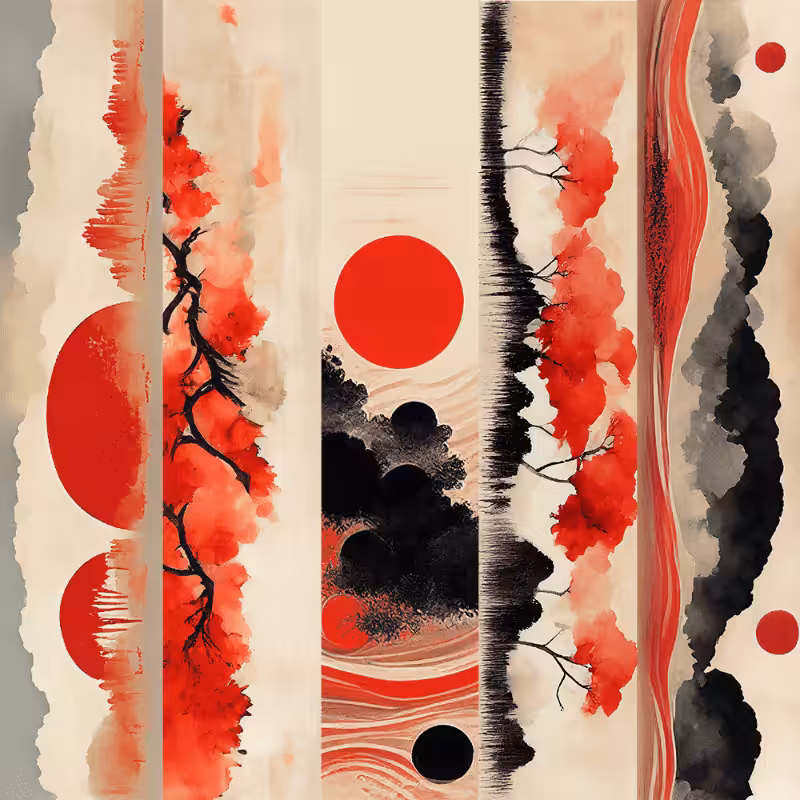 AI Japanese garden #3