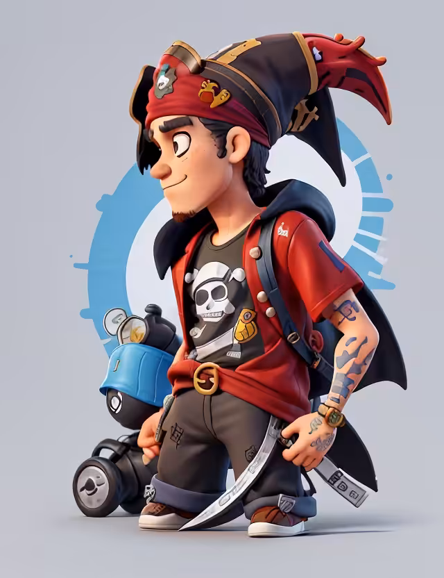 A pirate captain  #4
