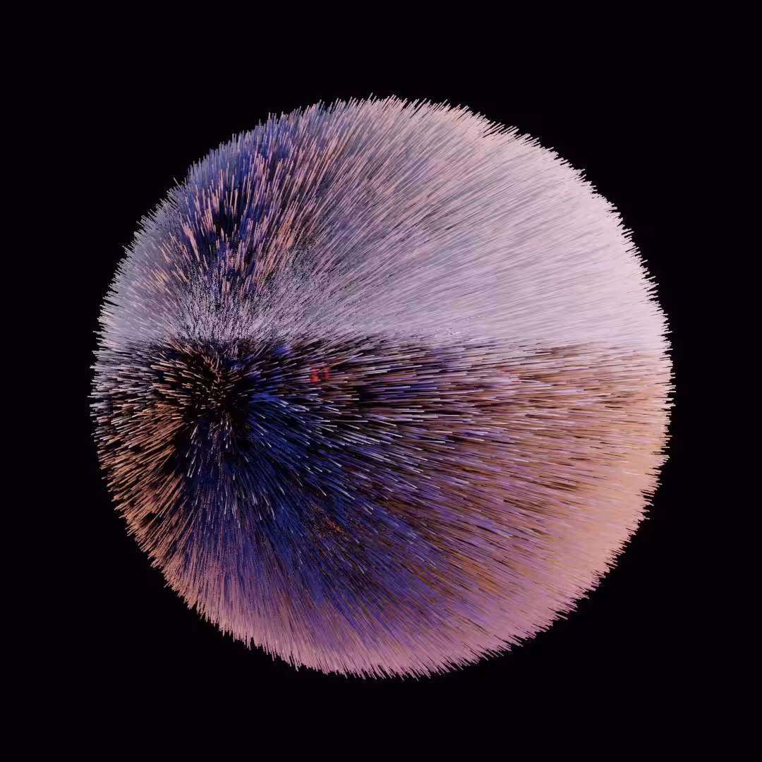 White Happy Hairy Ball