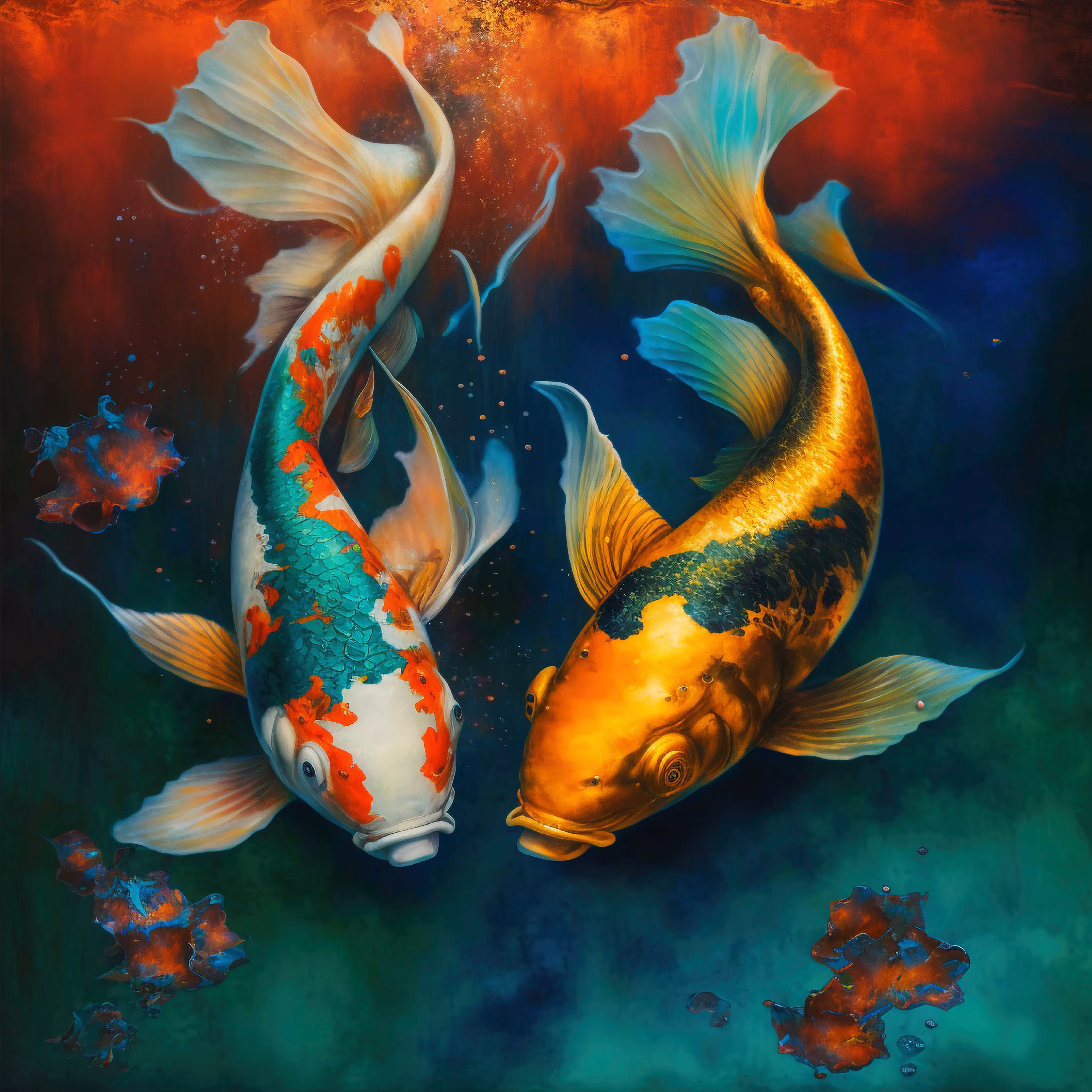 Swimming Flowers