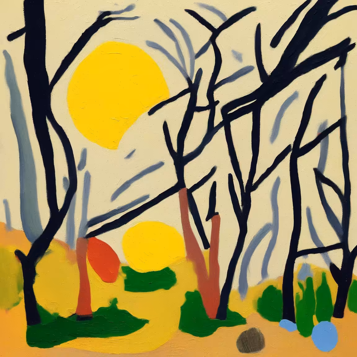 Elemental effortless study of semi-abstract natural landscapes #33