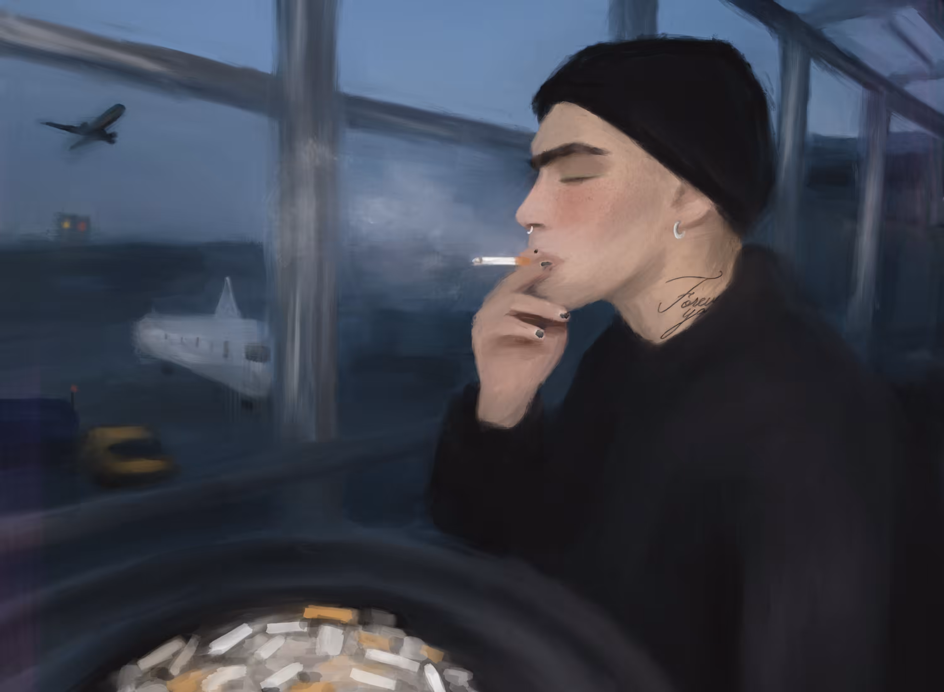 one more cigarette