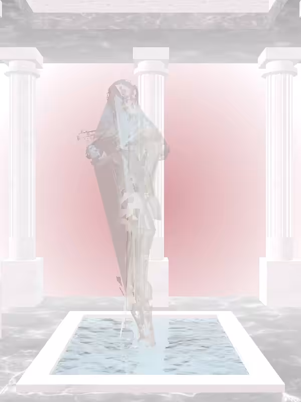 The Fading Robotic Silver Haze Woman #1500