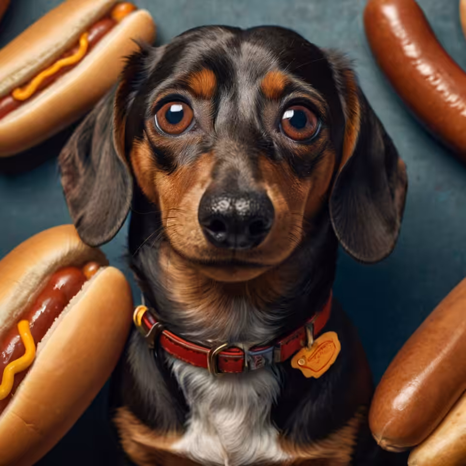 The Dachshund and Hotdogs 