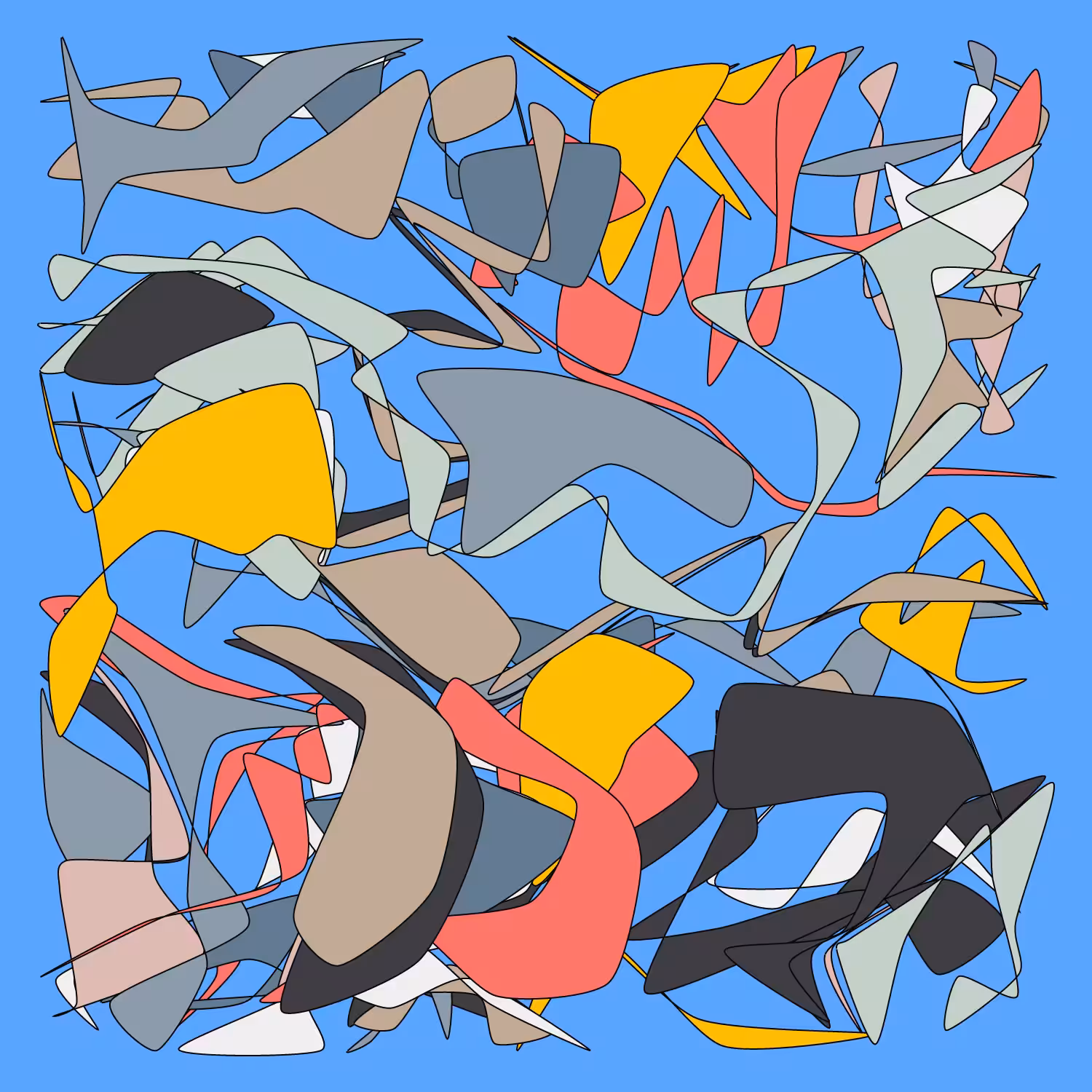Geometric colorful shapes 2 (Free edition) #22