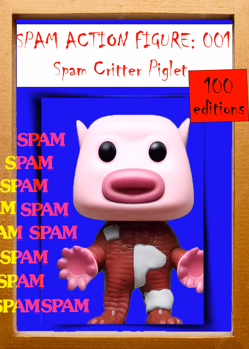 Spam Critter Piglet Action Figure