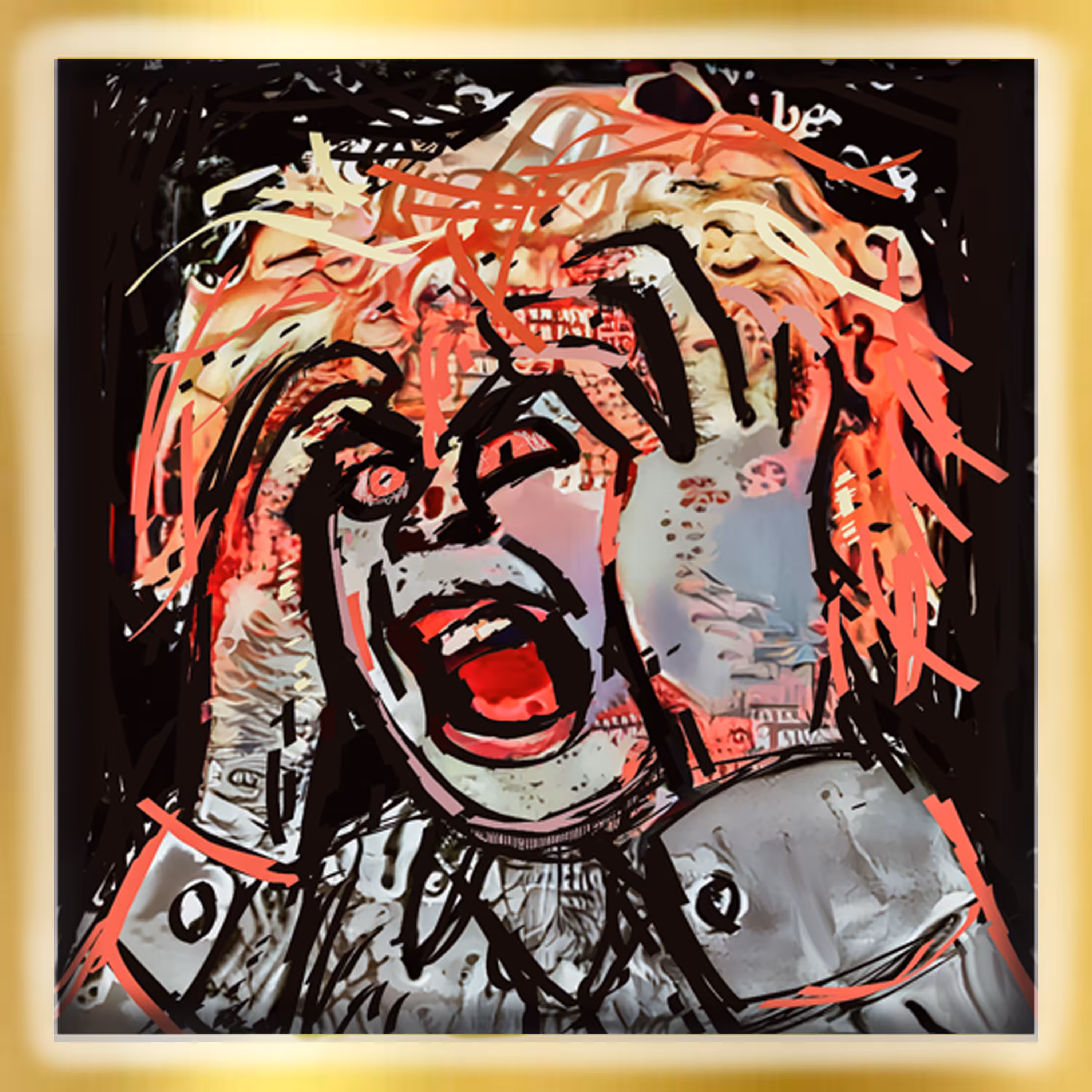 It All Comes Crashing Down Gold Frame