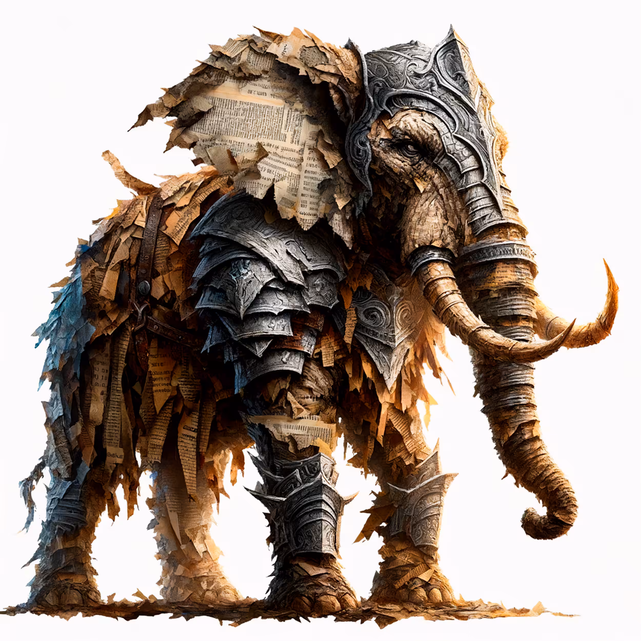 Tusks of Valor - The Decoupage Defender