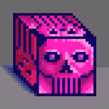 ✜ SKULLPIXEL 3D AMETHYST BLOCK MINER ✜