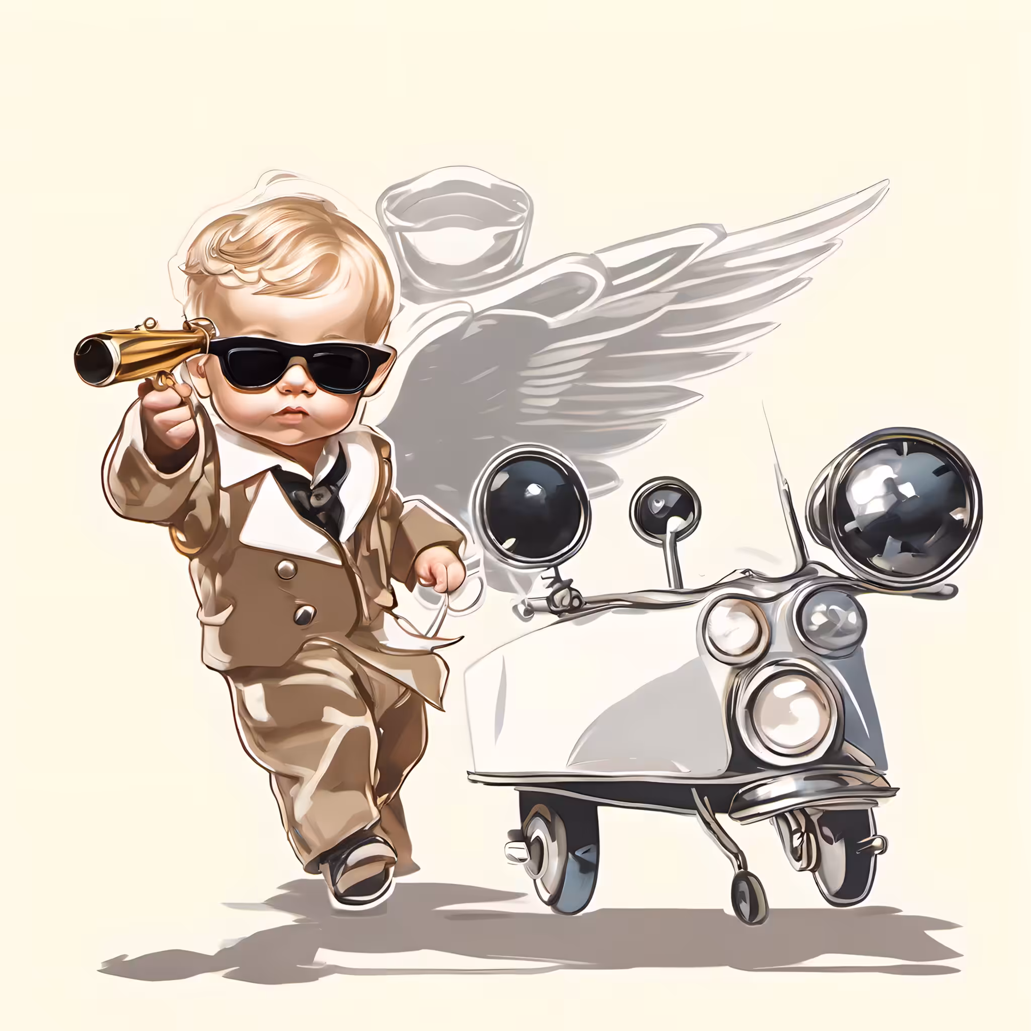X-Ray Baby New Year (Leyendecker) #1