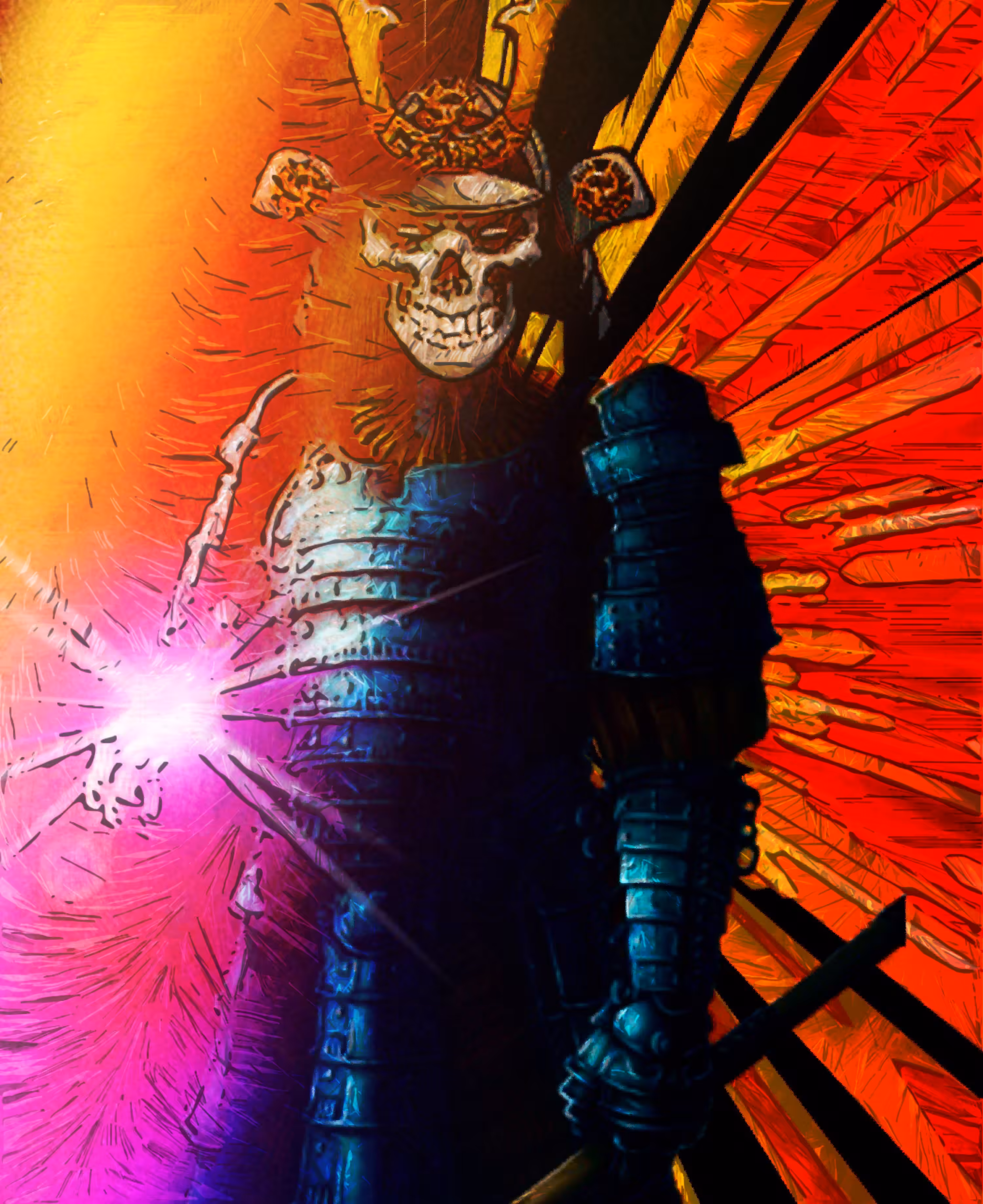 Samurai Skull Warrior