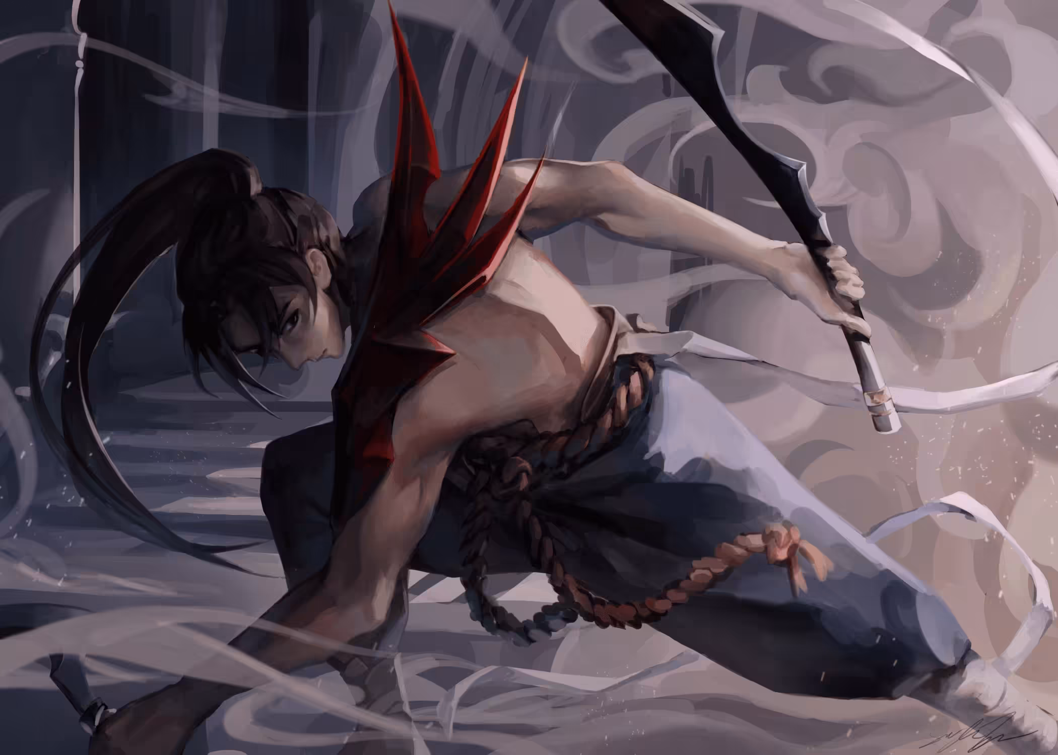 Ninja Action Illustration