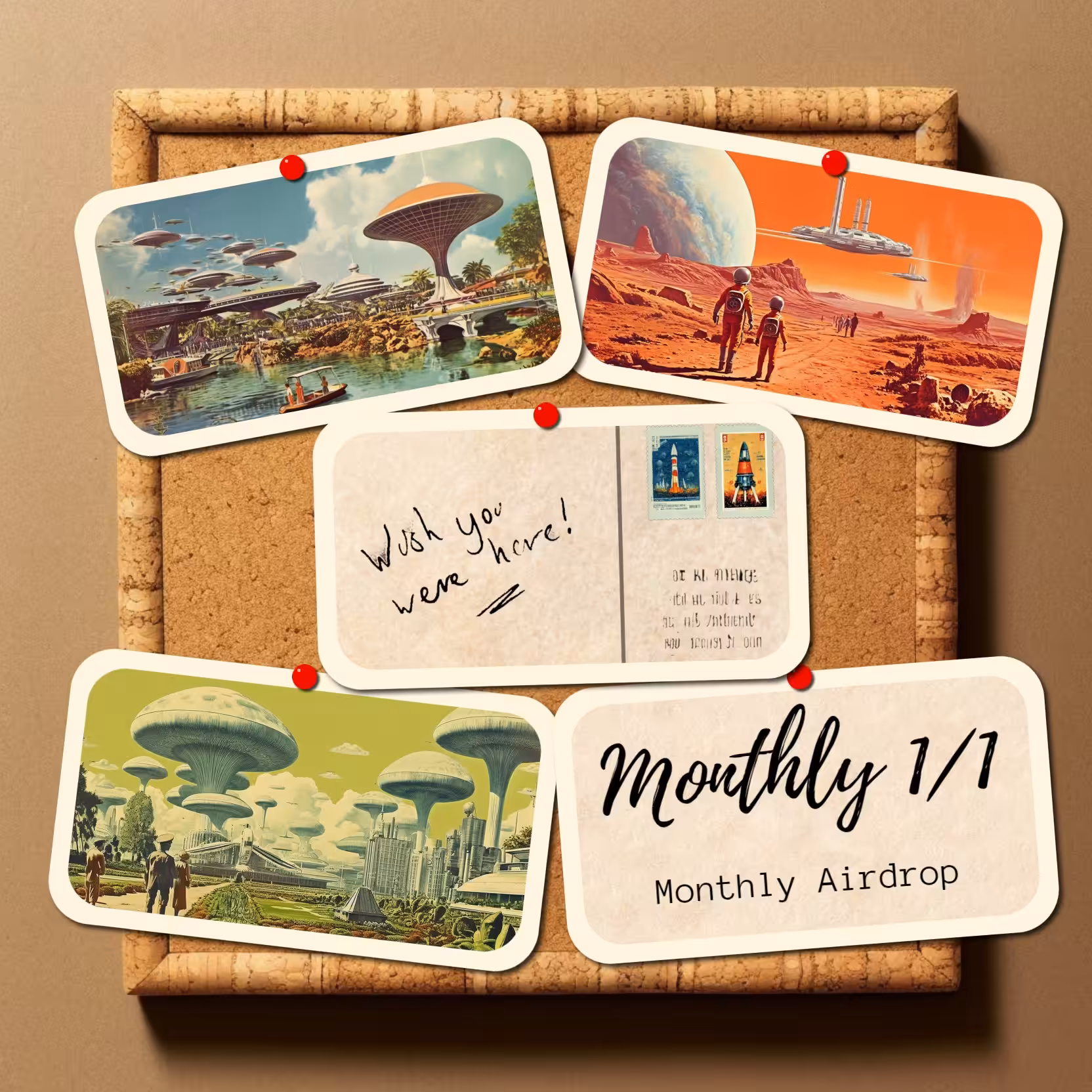 Wish You Were Here: Monthly 1/1 Token