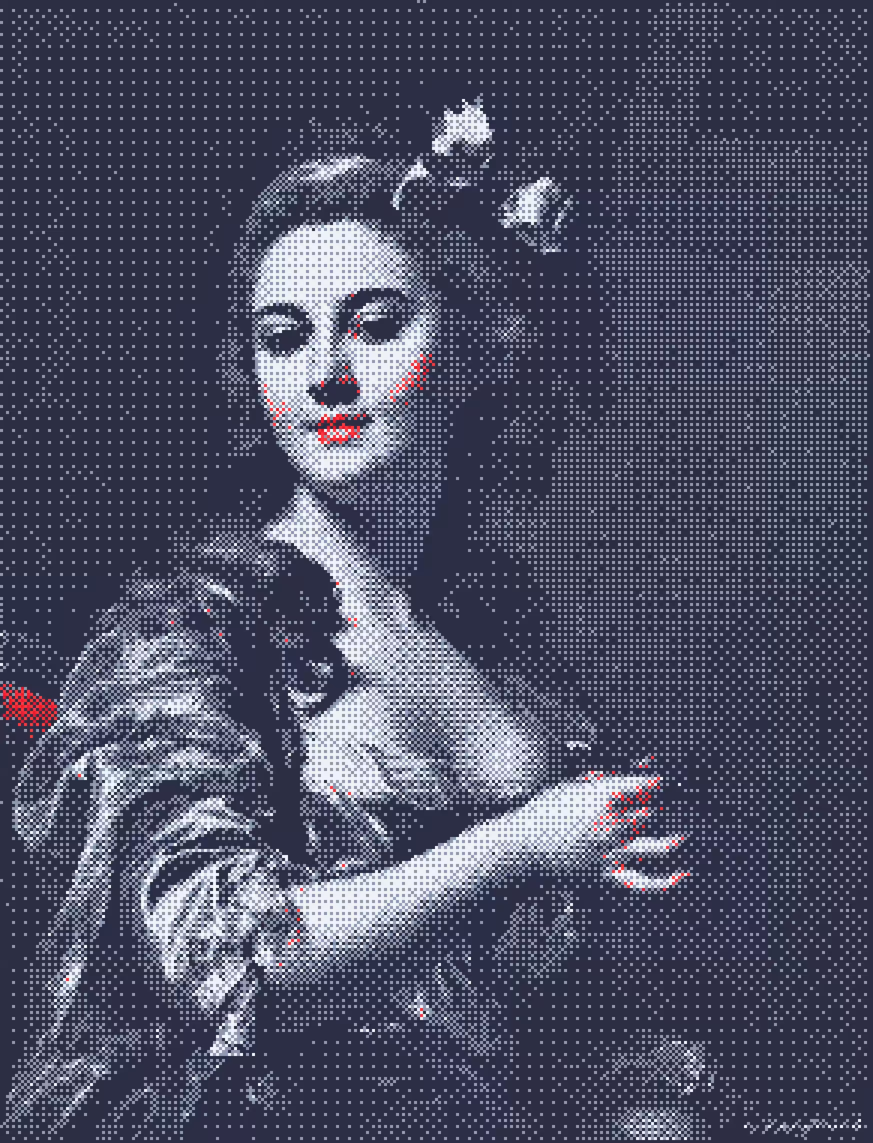 Marie Gabrielle Capet Self Portrait - 8bit Old Master Series