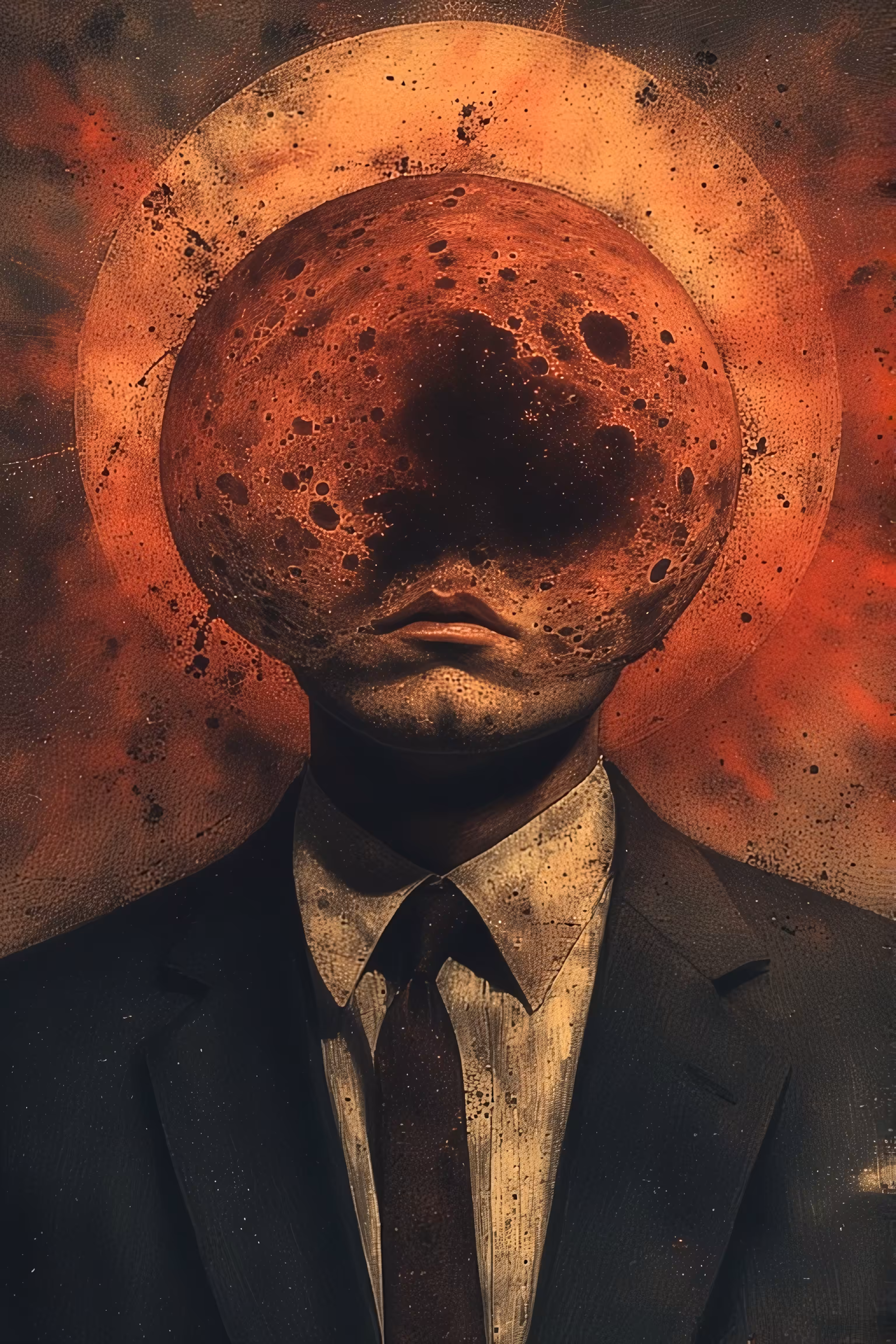 365 Brushstrokes of the Future: The Crimson Eclipse