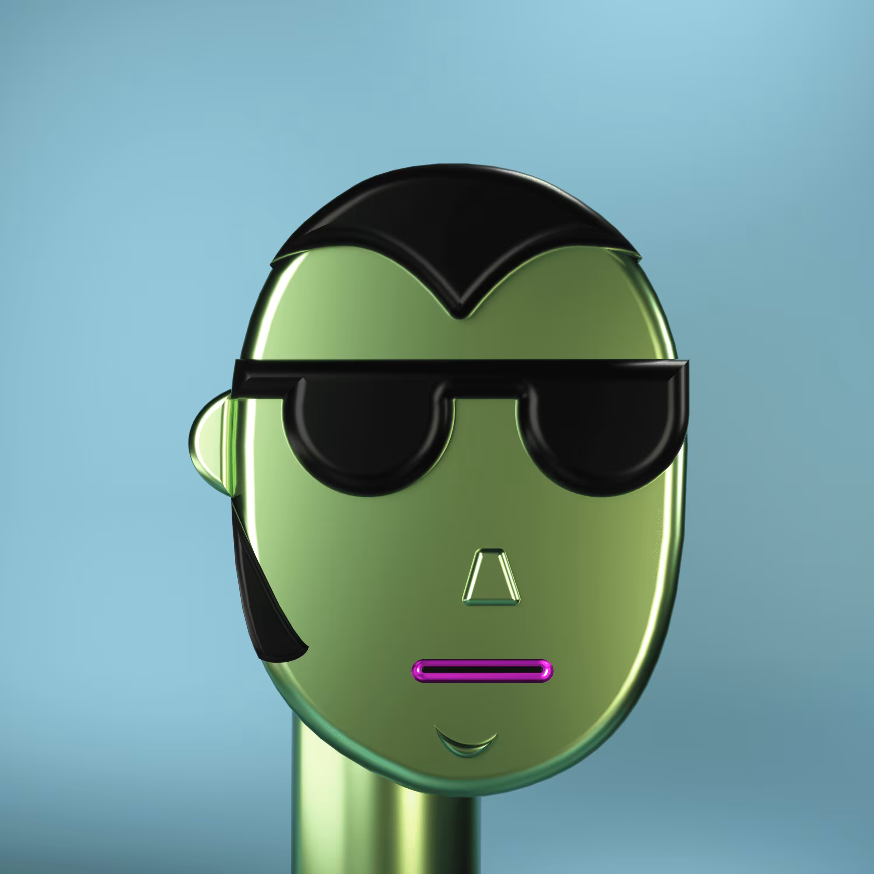3D Chrome Punk #1091