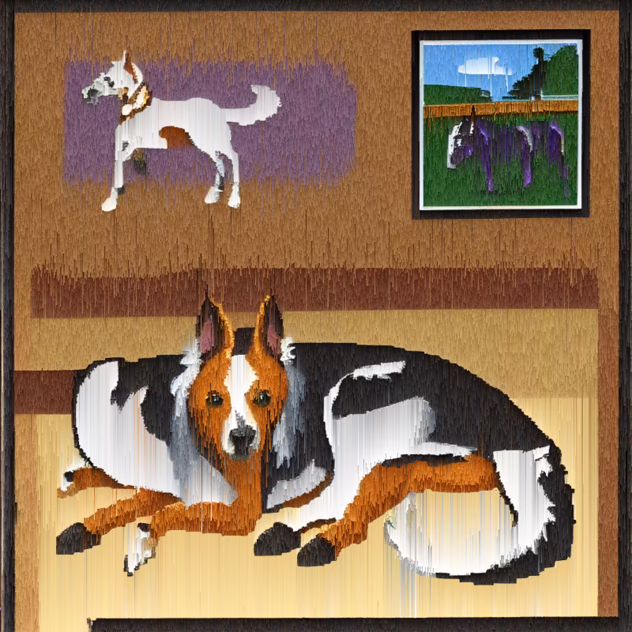 dog in room
