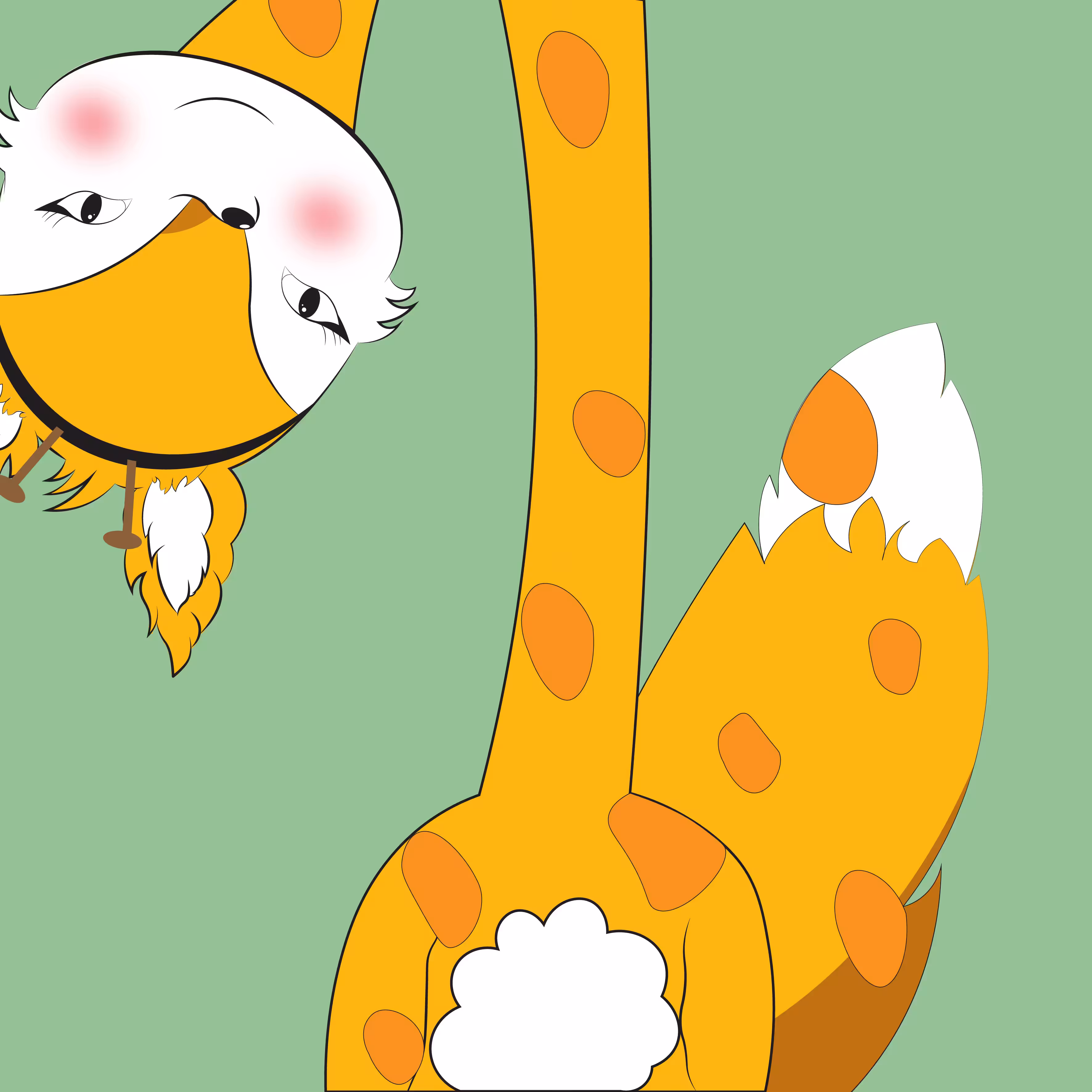 cloudy fox: giraffe fox