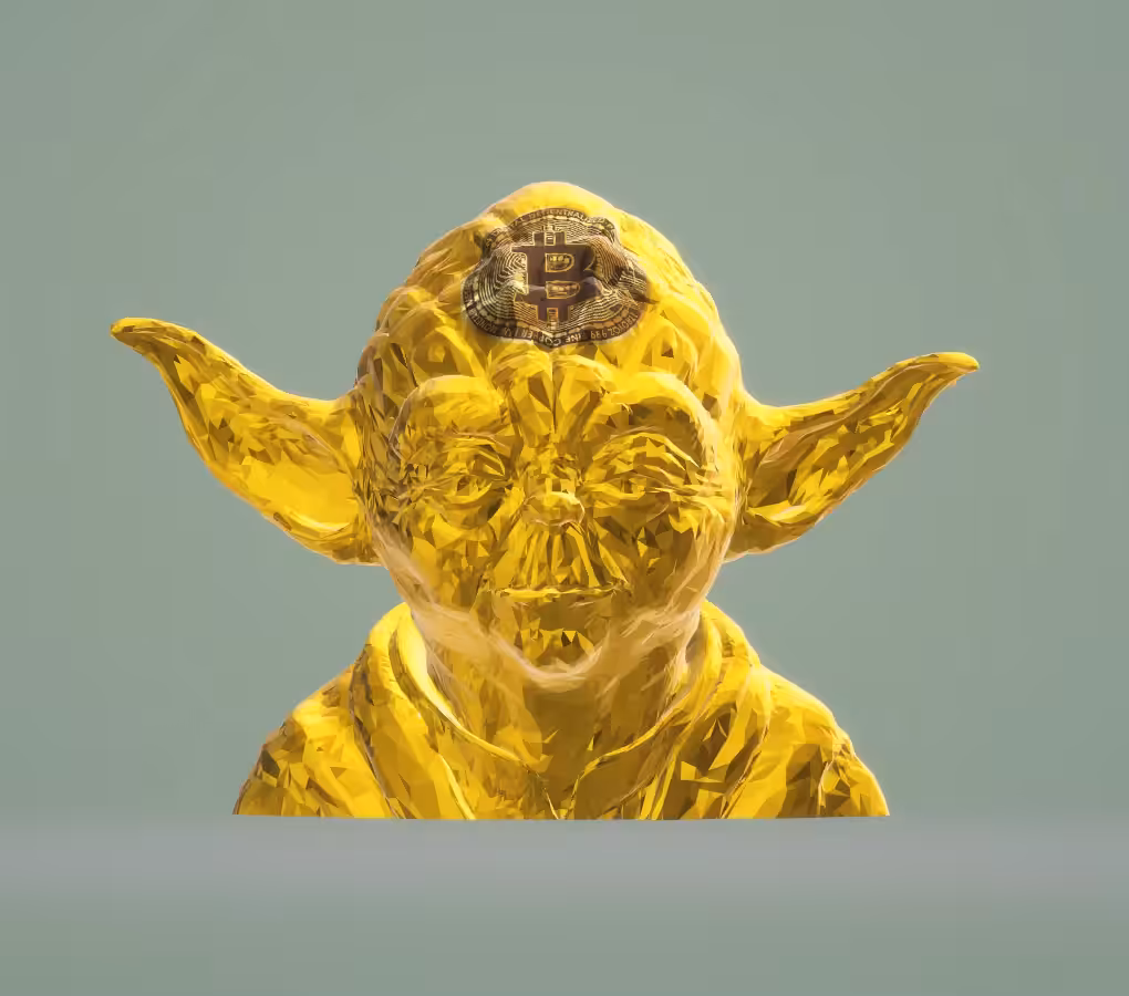 Golden Bitcoin Yoda