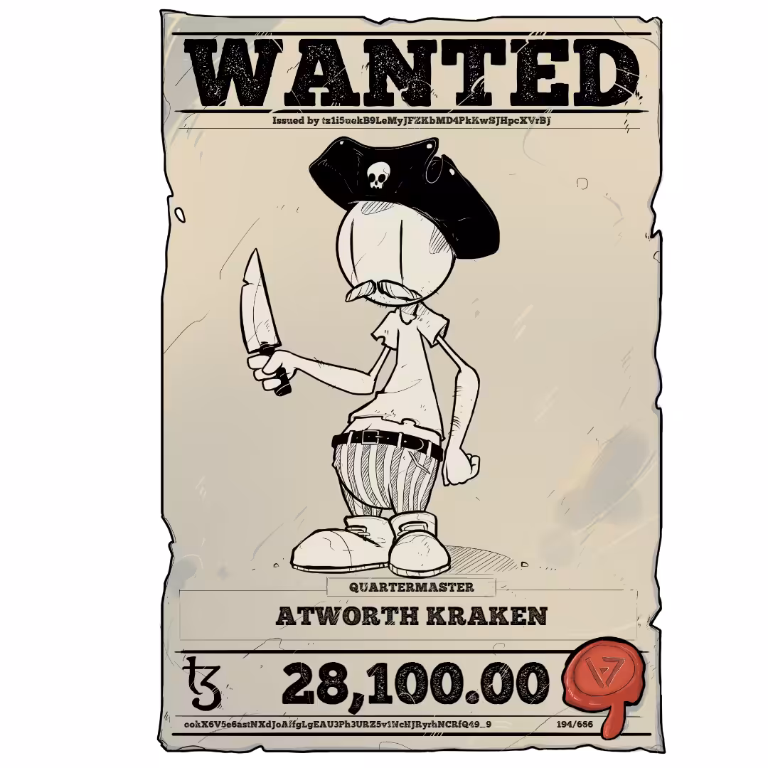 ATWORTH KRAKEN | TEZOS PIRATE 194/666