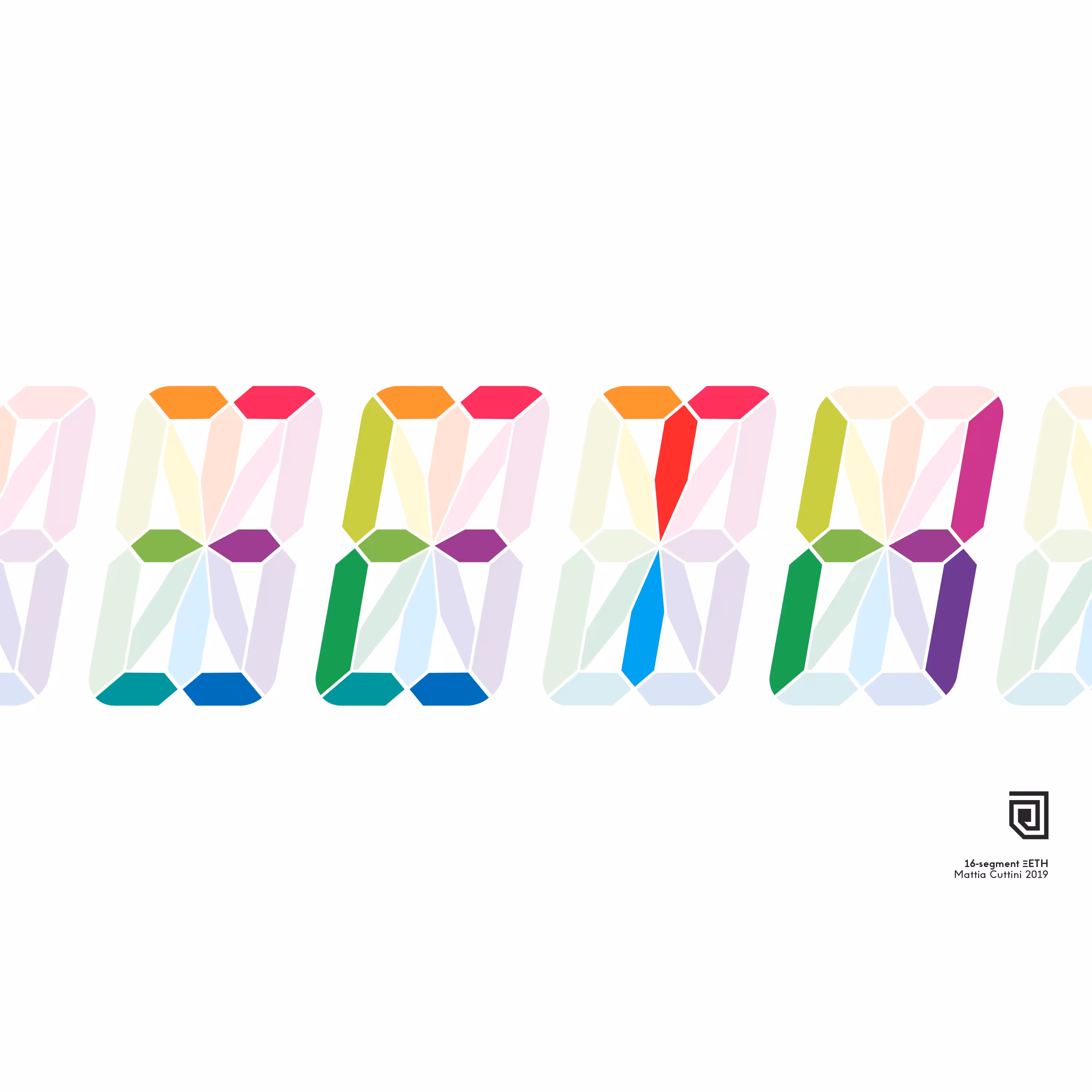 Sixteen-segment ΞETH