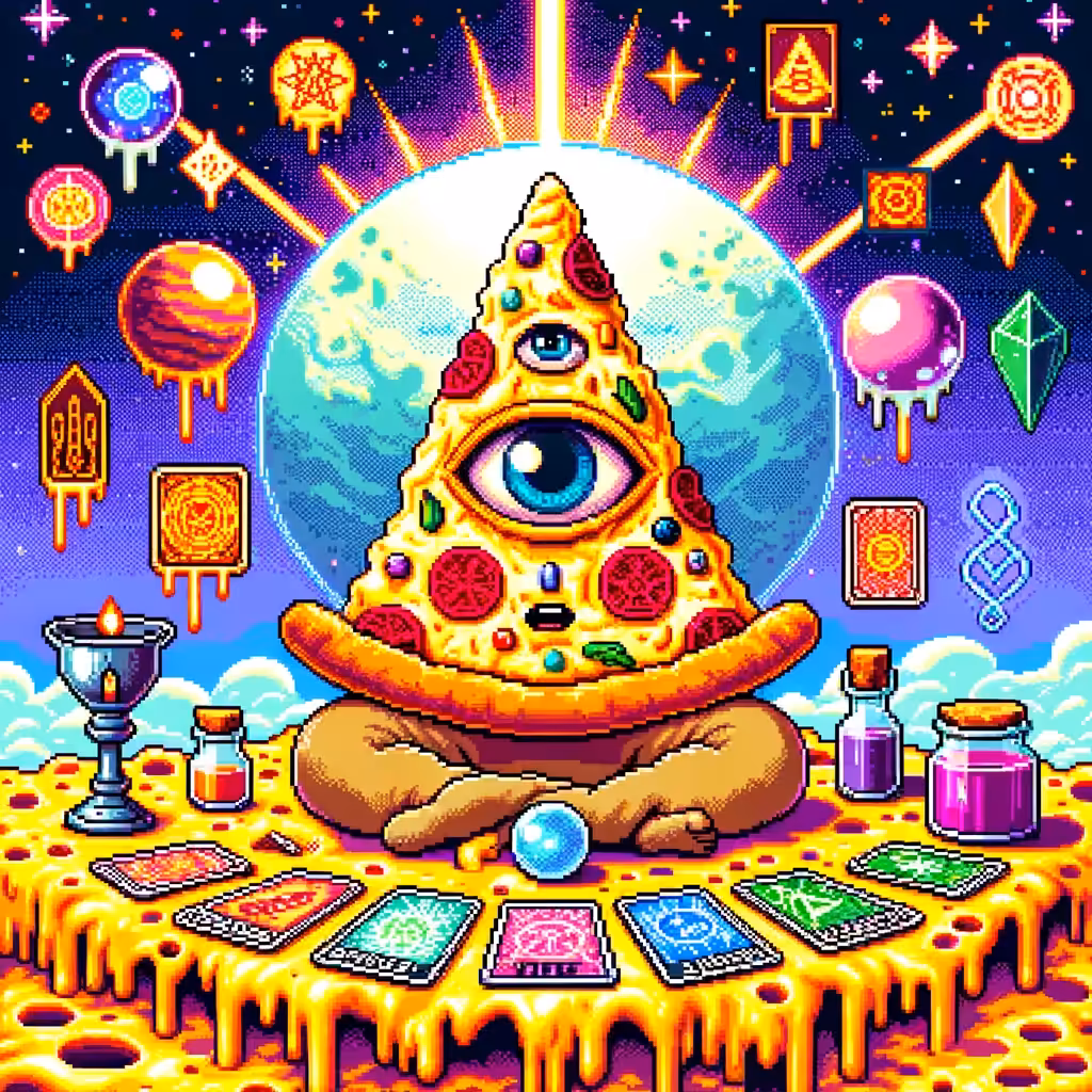 Pizza Pixel Art: Supra Connected Pizza Yogi