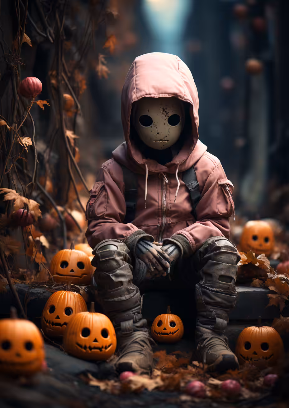 The boy in the mask