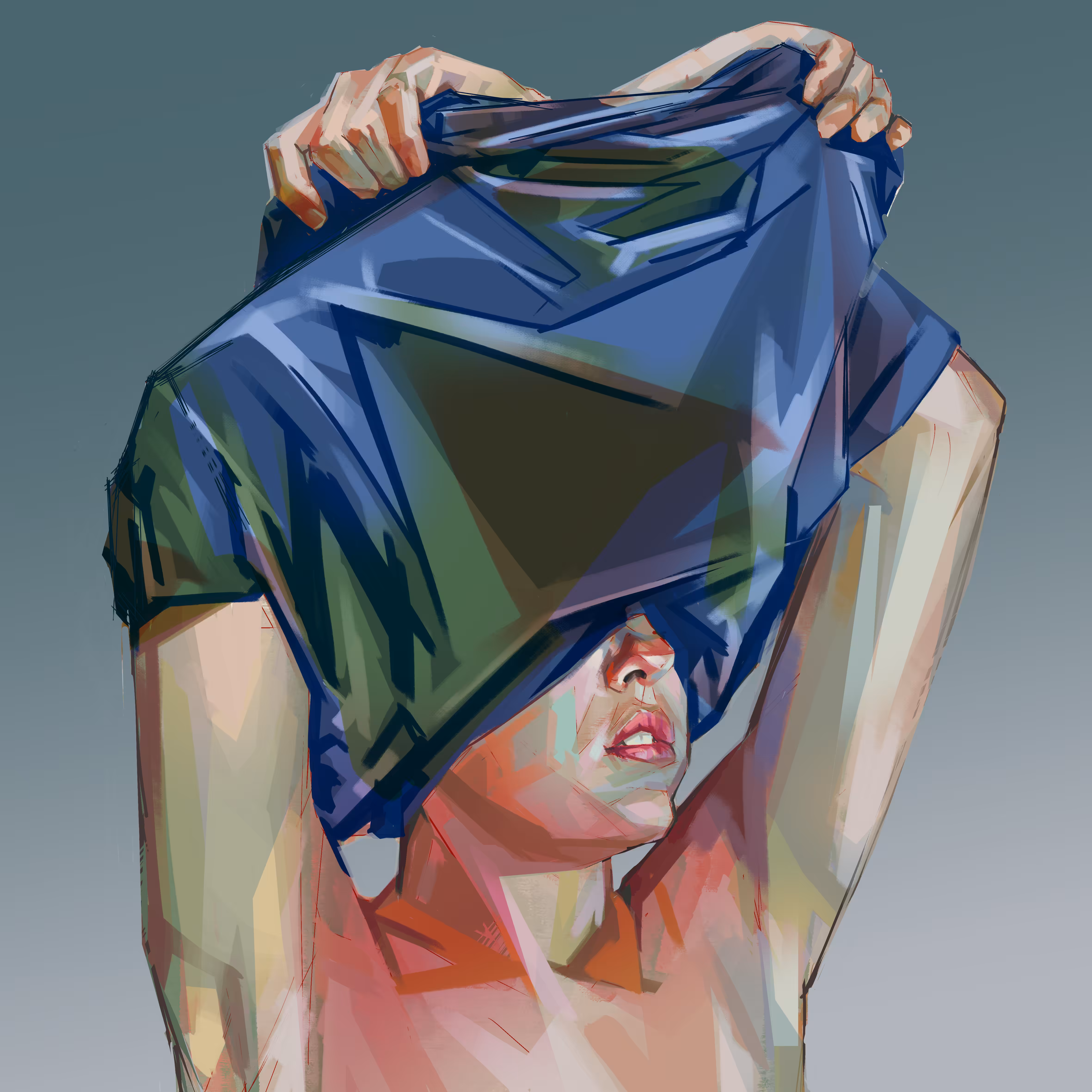 Blue blouse