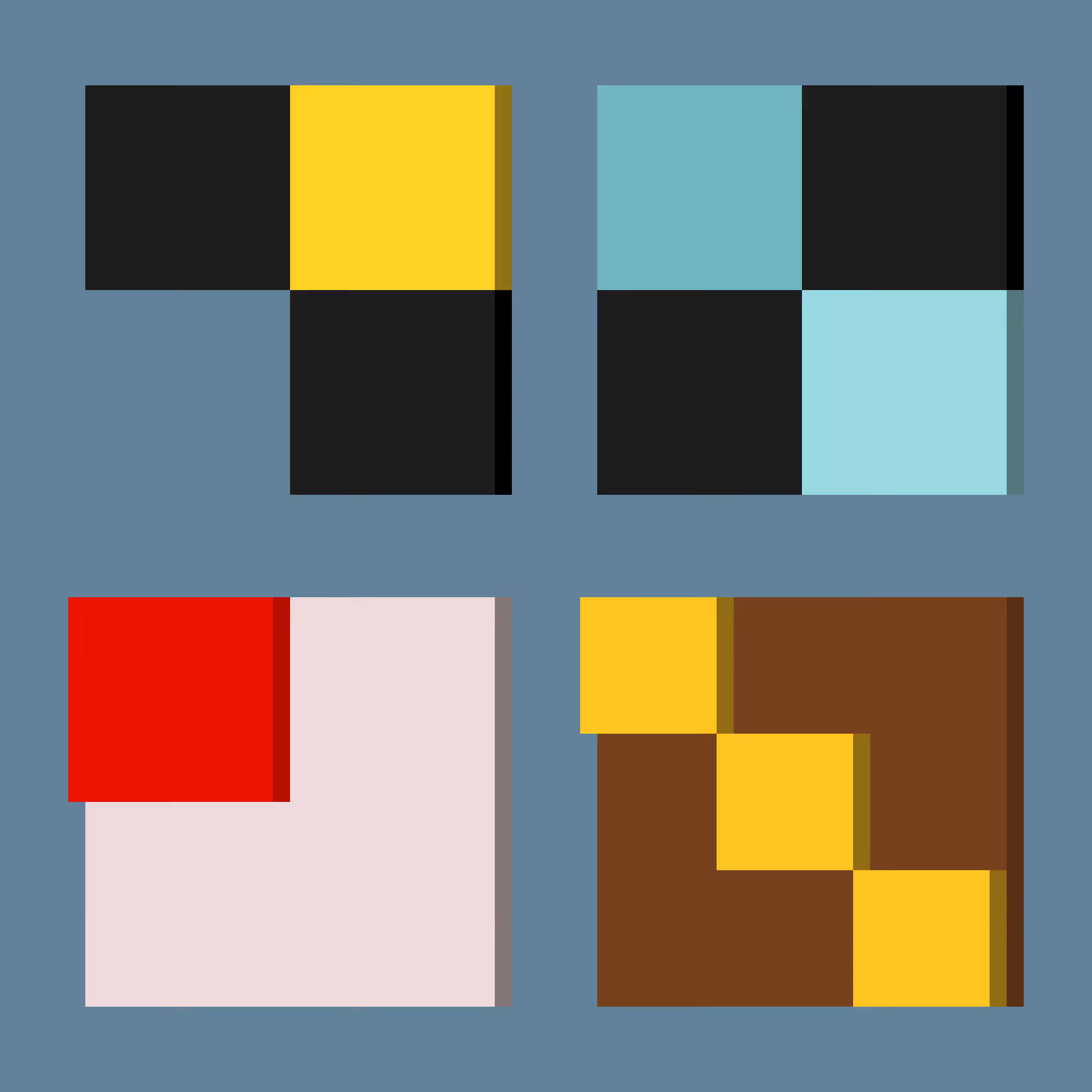 Study for four paintings