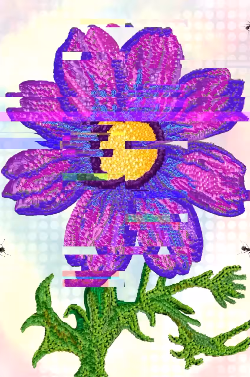 Purple Glitchy Haze