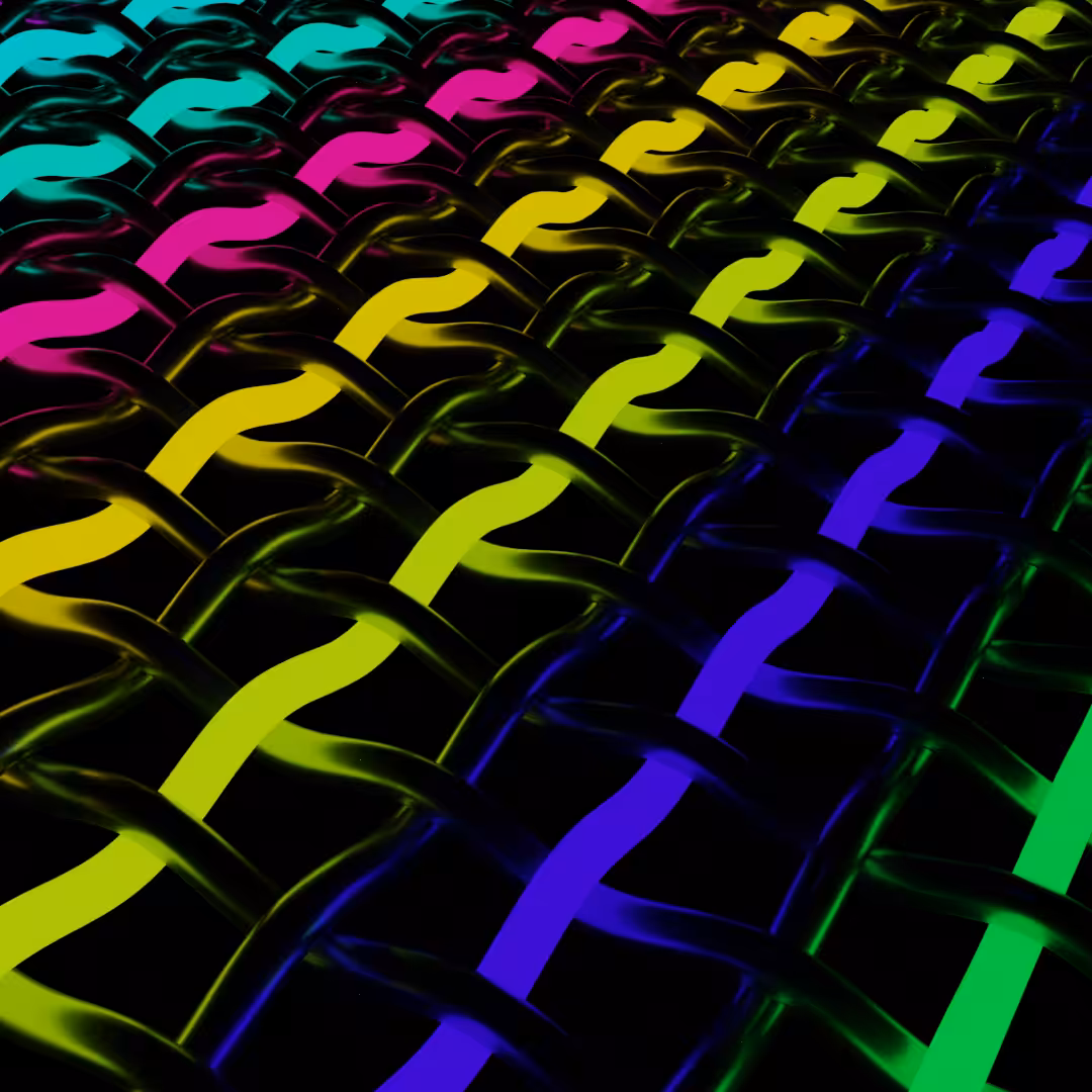 "Neon grid" Chaotic Colors Collection #6