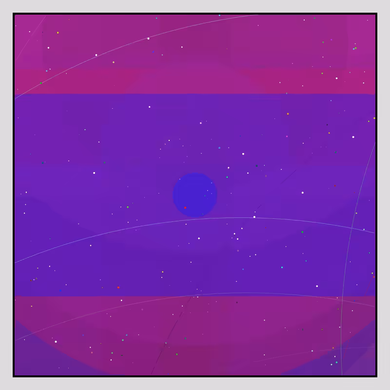 Color Field Starry B #6